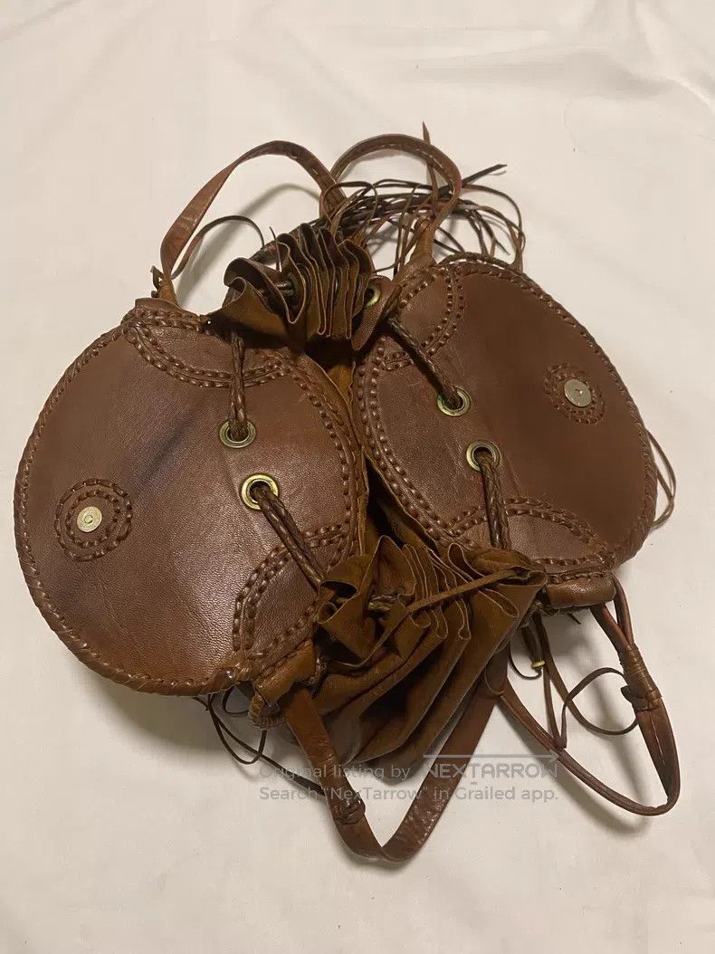 Share Spirit Homme share spirit Crossbody bag with fringes Size ONE SIZE - 6 Thumbnail