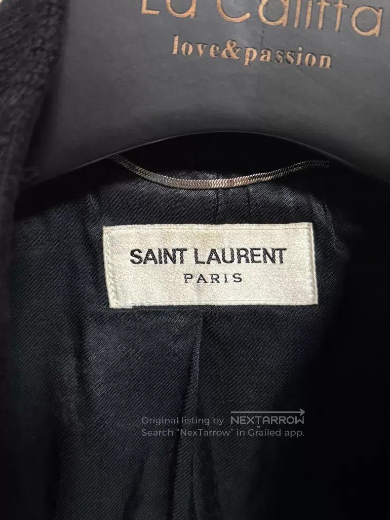 Saint Laurent Paris Saint Laurent Paris Black and White Wool and Leather Patch Size US M / EU 48-50 / 2 - 3 Thumbnail