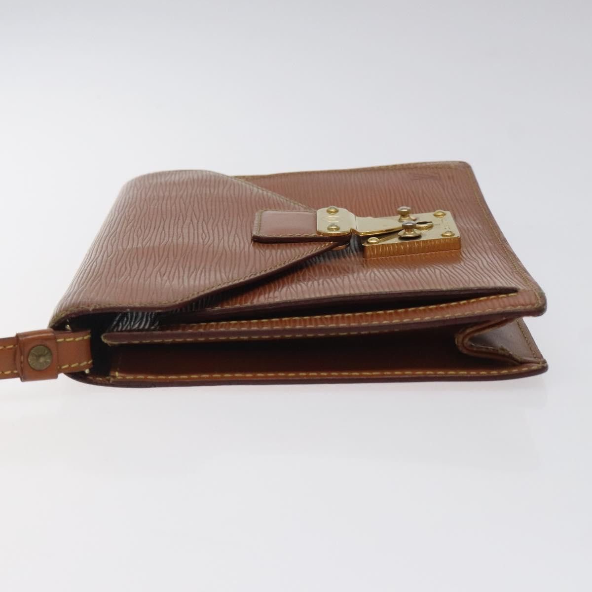 Louis Vuitton LOUIS VUITTON Epi Serie Dragonne Hand Bag Zipangu Gold Size ONE SIZE - 4 Thumbnail