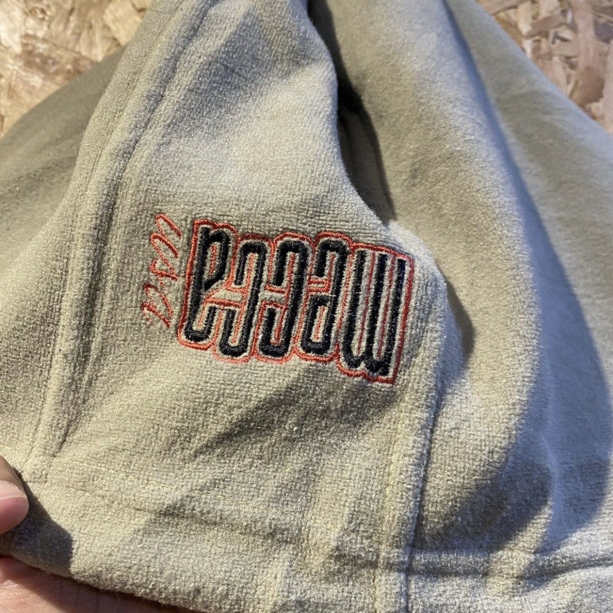 Mecca × Vintage Mecca Usa Vintage Big Logo Embroidered Zipper Hoodies Size US XL / EU 56 / 4 - 4 Thumbnail