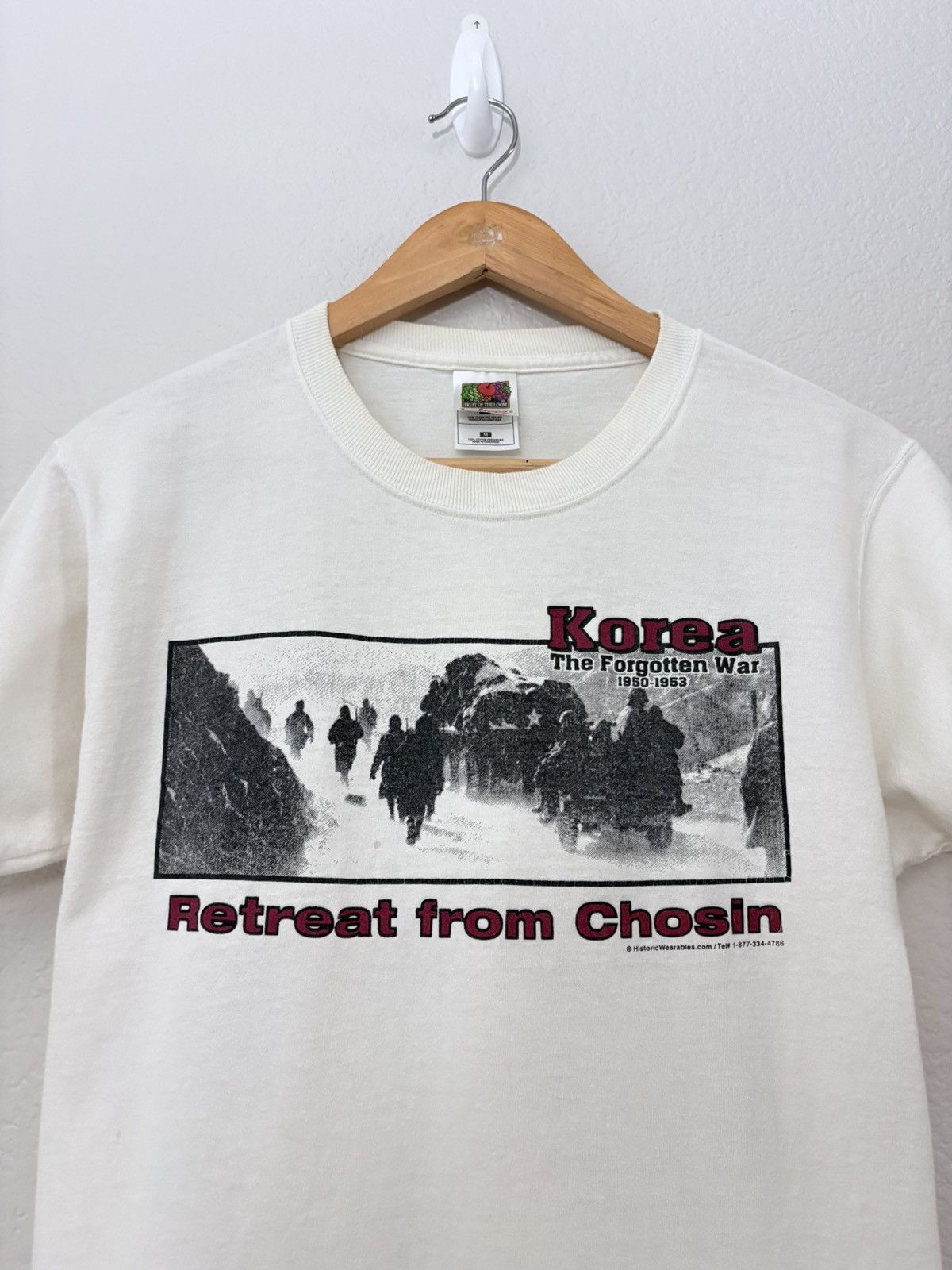 Vintage 00s Korea Retreat from Chosen Vintage World War II Tee Shirt Size US M / EU 48-50 / 2 - 2 Thumbnail