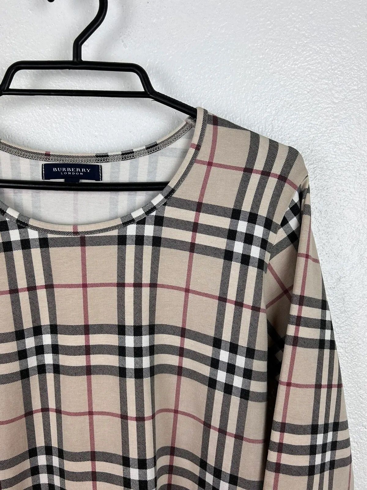 Burberry Vintage Burberry London Nova Check 3/4 Sleeve T-Shirt Size M / US 6-8 / IT 42-44 - 2 Thumbnail