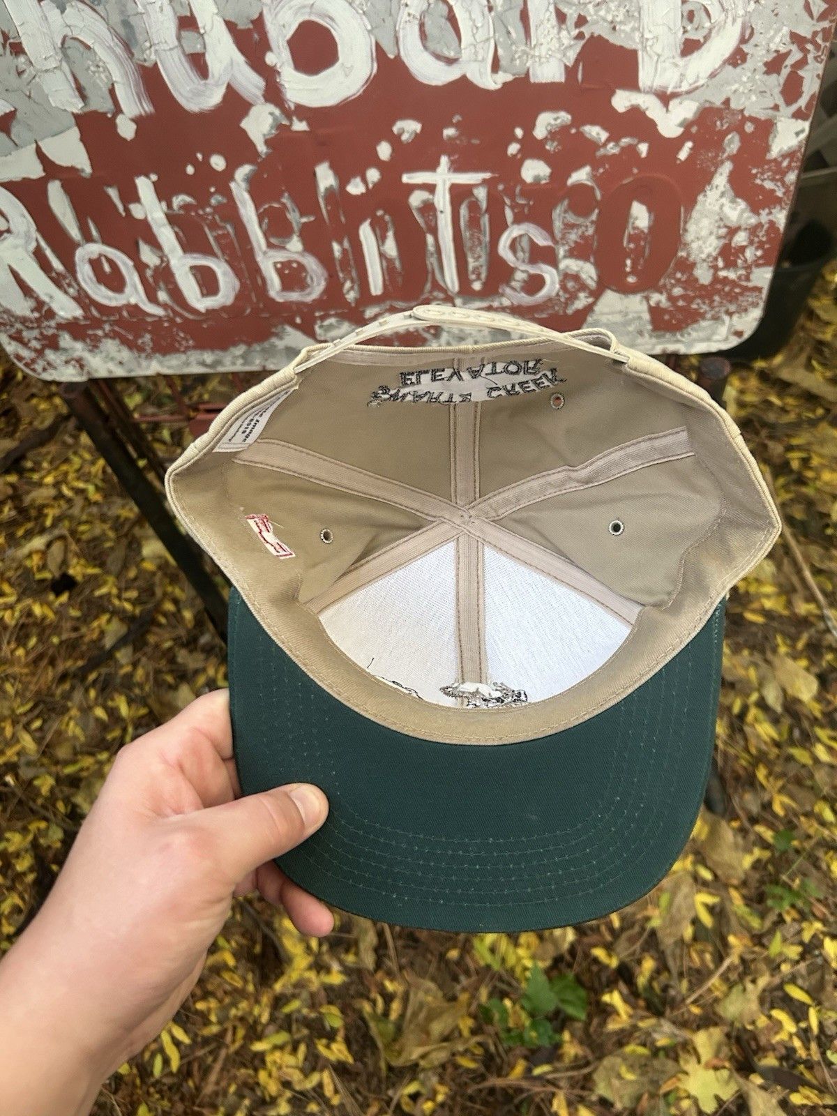 Vintage 80s snapback hat purina chow embroidered deer buck farm USA Size ONE SIZE - 5 Thumbnail