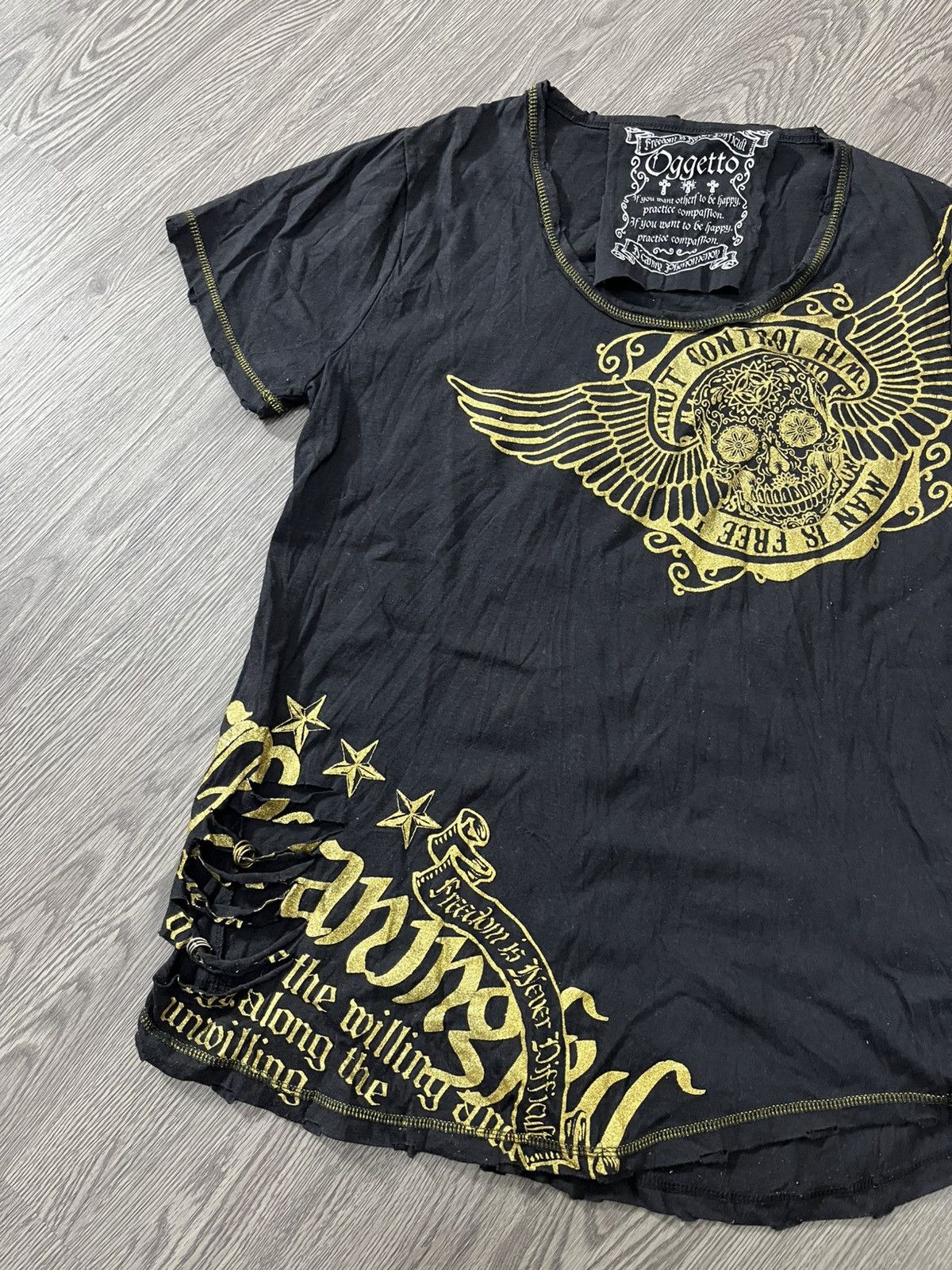 Japanese Brand 🇯🇵Y2k Oggetto street style t-shirts Size US L / EU 52-54 / 3 - 3 Thumbnail
