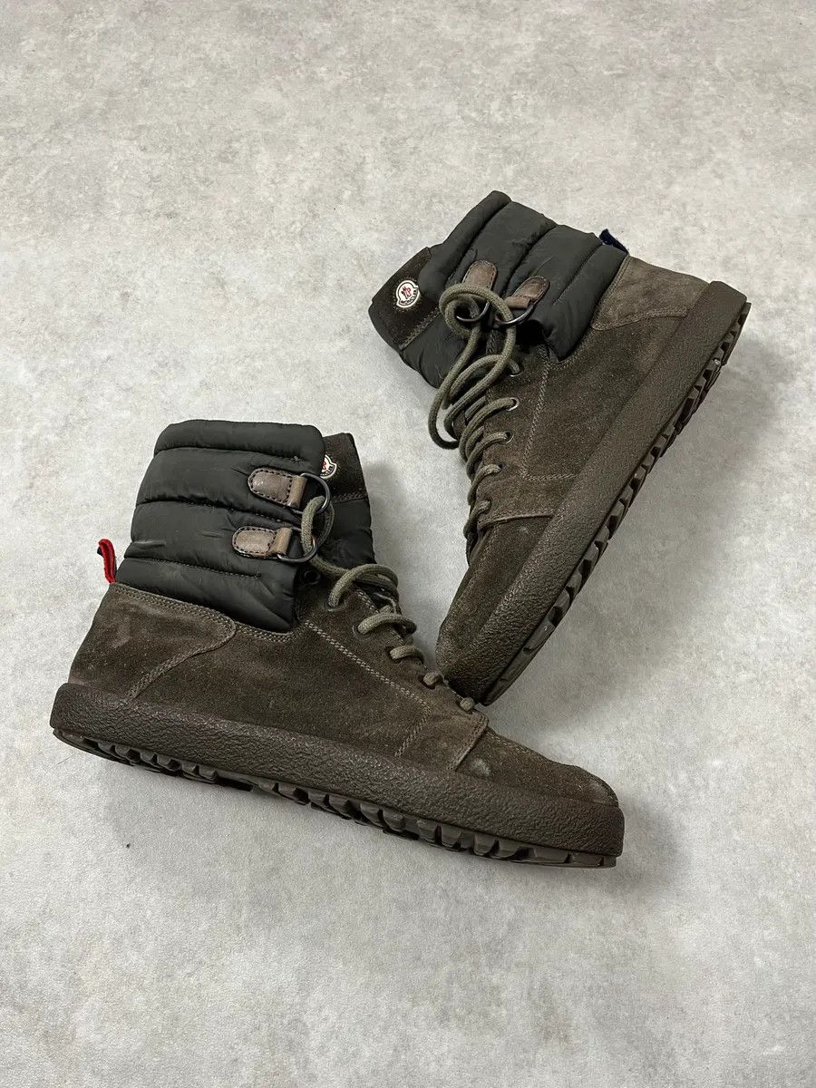 Moncler 2000s Moncler Khaki Leather Boots Size US 7 / EU 40 - 5 Thumbnail