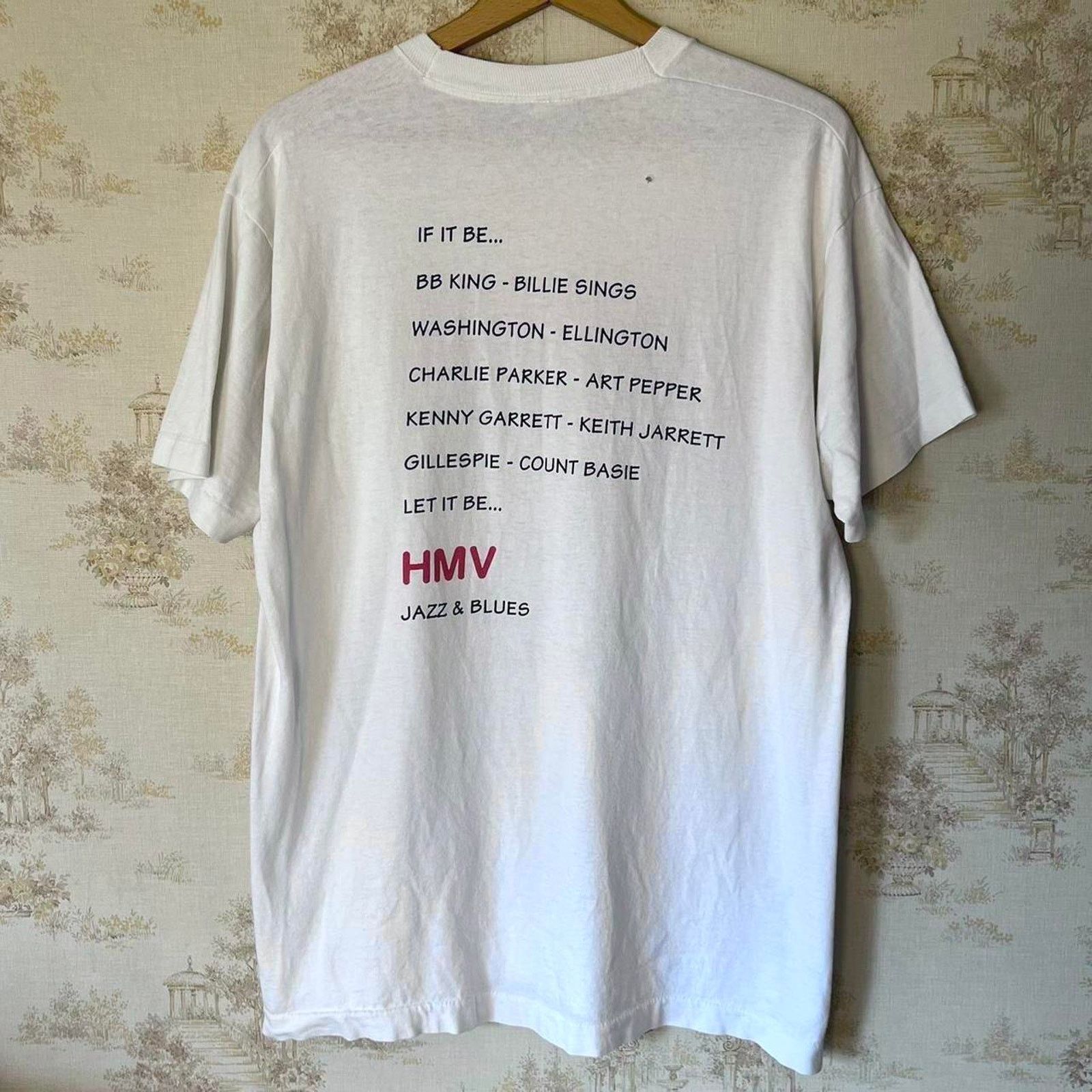 Fruit Of The Loom 90s HMV Harvard Square Record Store T-Shirt Jazz & Blues XL Size US XL / EU 56 / 4 - 6 Thumbnail