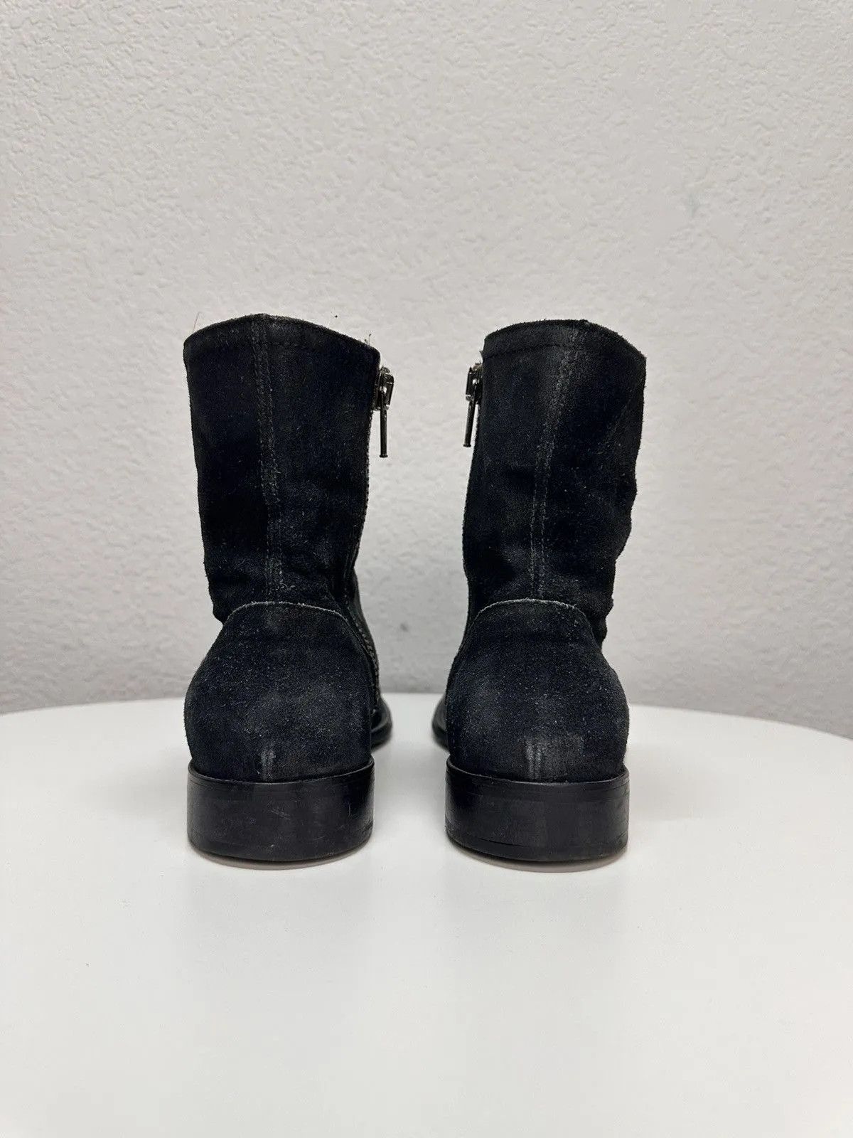 14th Addiction Leather Mens Boots AS 98 Style Rick Owens Meltal Zip Italy Size US 8 / EU 41 - 6 Thumbnail