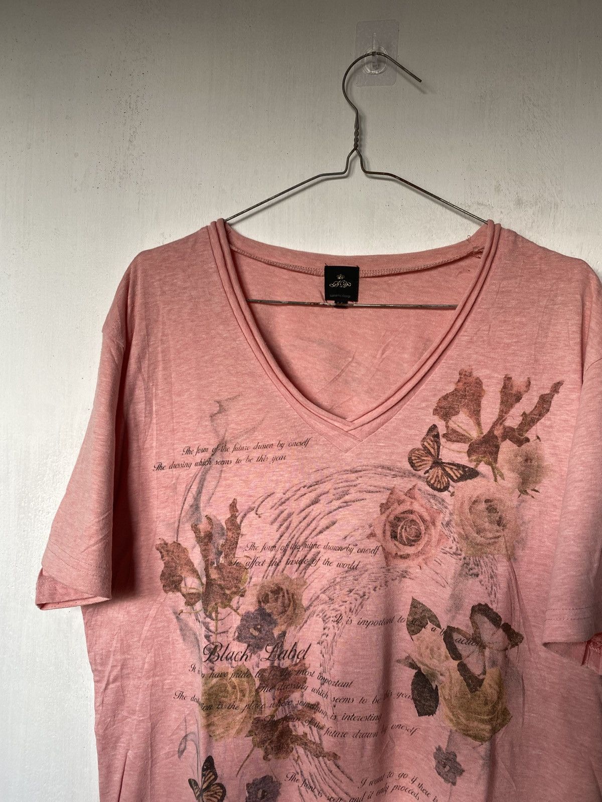 If Six Was Nine × Le Grande Bleu (L.G.B.) × semanticdesign Semantic Desgin Poem Butterfly Flower Tshirt Size US M / EU 48-50 / 2 - 3 Thumbnail