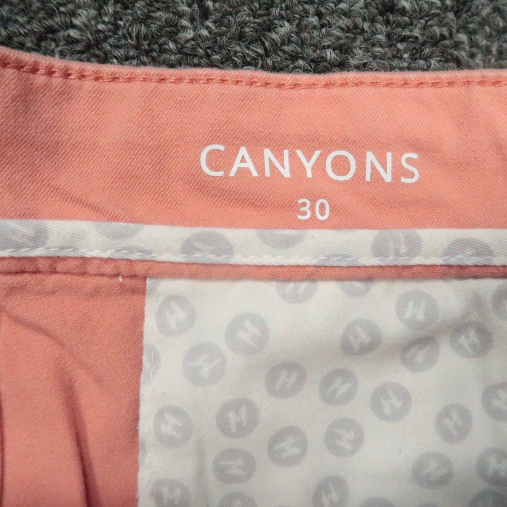 Vintage MUGSY Shorts Mens 30 Coral Canyons Stretch Flat Front Chino 6" Red Regular 30 in Cotton Spandex Viscose Size US 30 / EU 46 - 3 Thumbnail