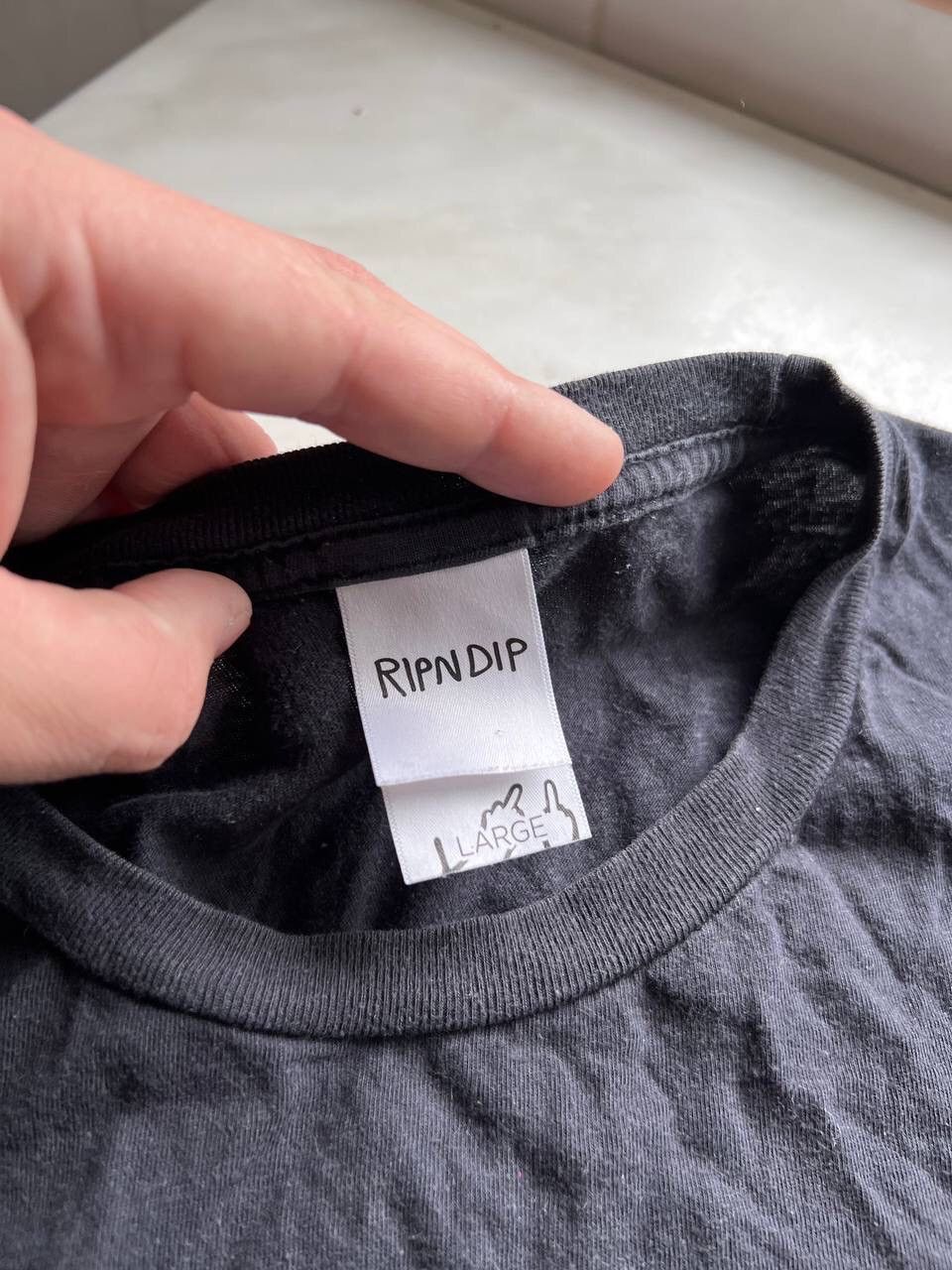 RIPNDIP RIPNDIP CAT Skateboarding T shirt Black Embryo Logo Y2K Size US L / EU 52-54 / 3 - 3 Thumbnail