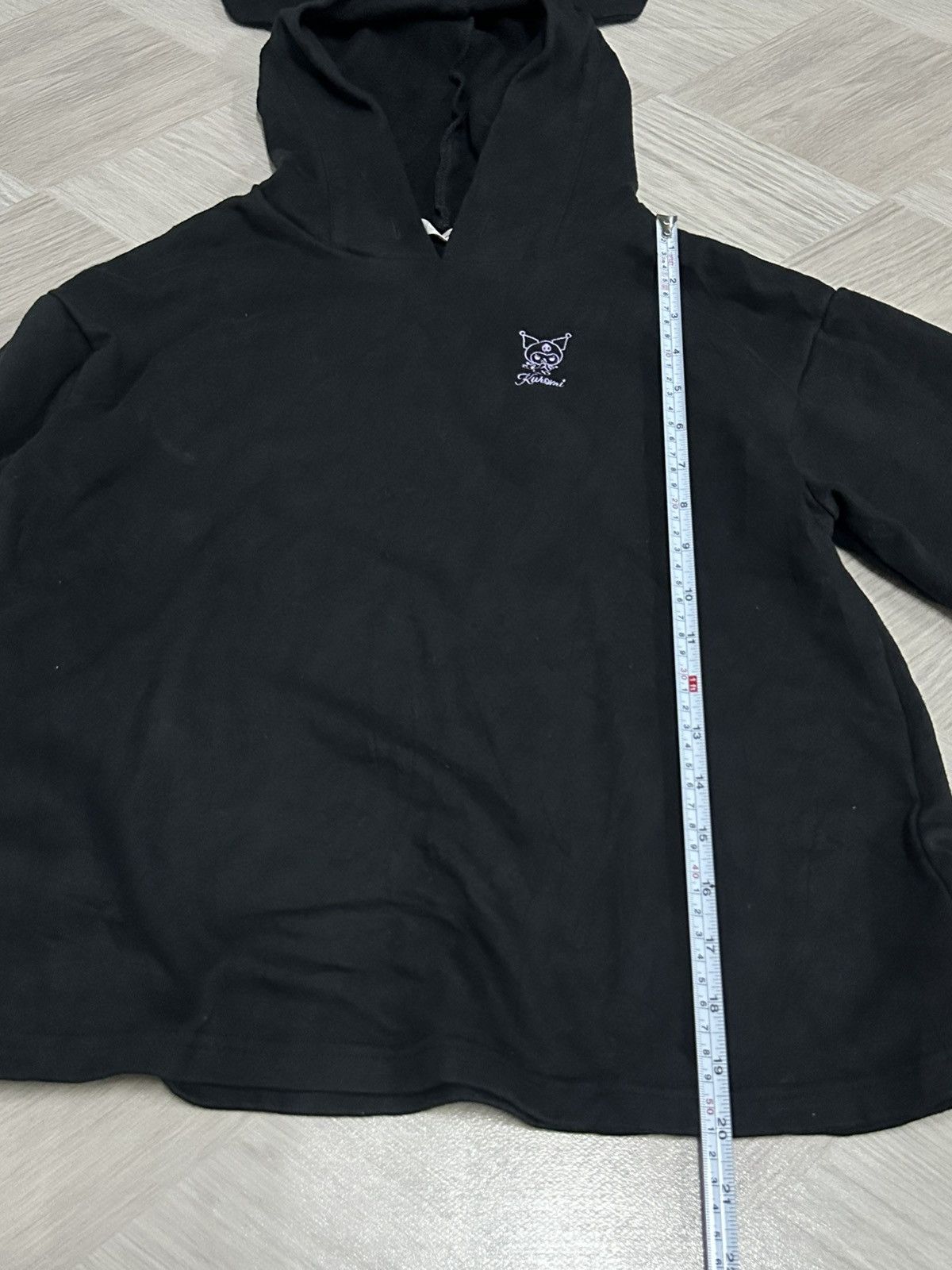 Anime Anime Kuromi Anime Cartoon Embroidered Design Black Hoodie Size US M / EU 48-50 / 2 - 5 Thumbnail