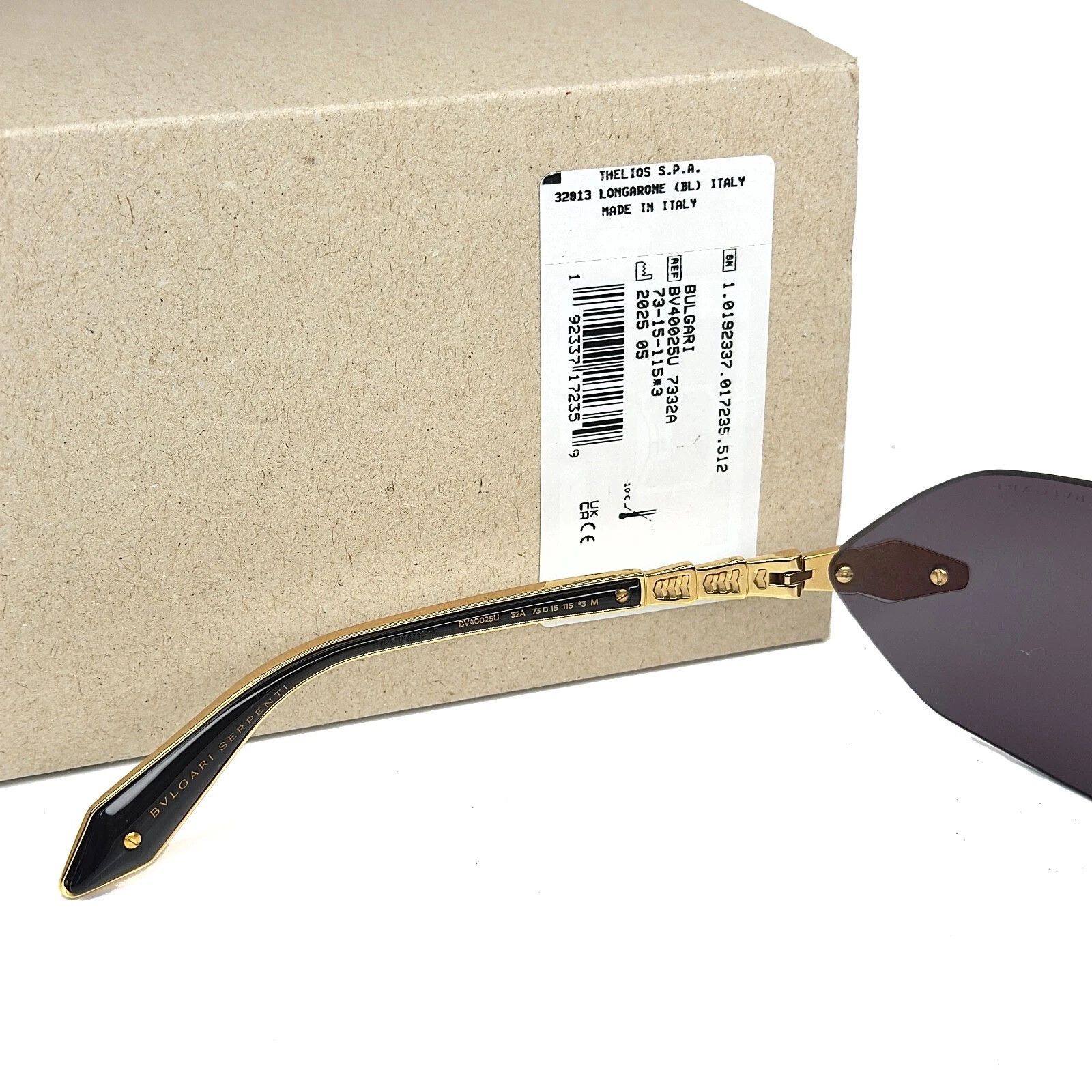 Bvlgari BVLGARI 40025 Serpenti Viper BV40025U Black Sunglasses 32A Size ONE SIZE - 10 Thumbnail