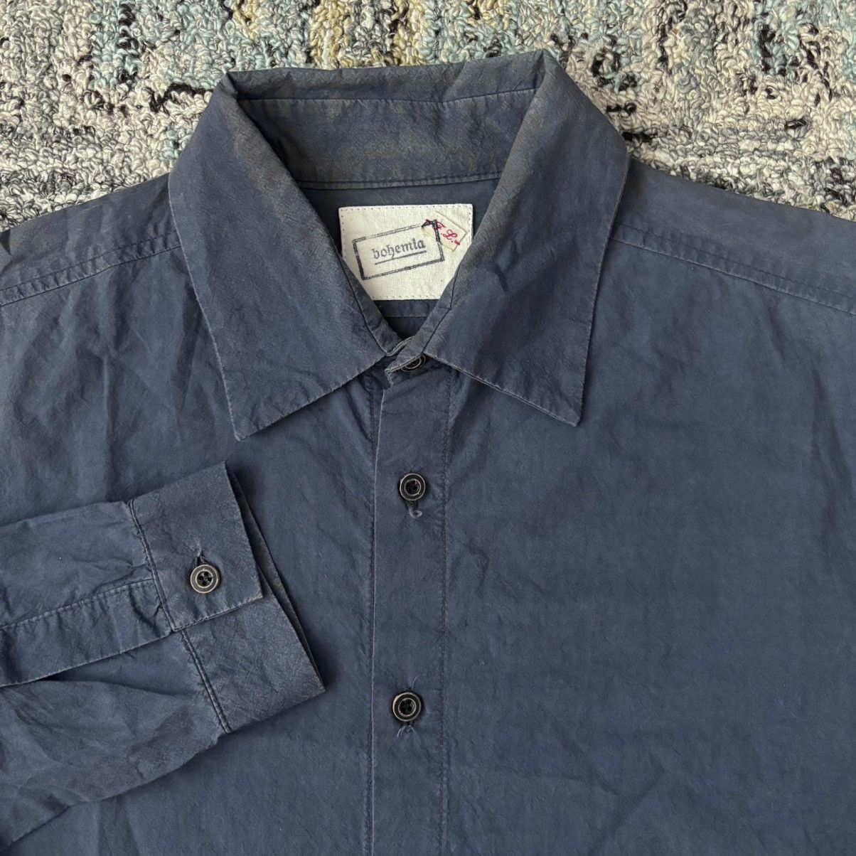 Ziggy Chen Frank Leder Bohemia Two Tone Popover Shirt cotton vintage Size US S / EU 44-46 / 1 - 2 Thumbnail