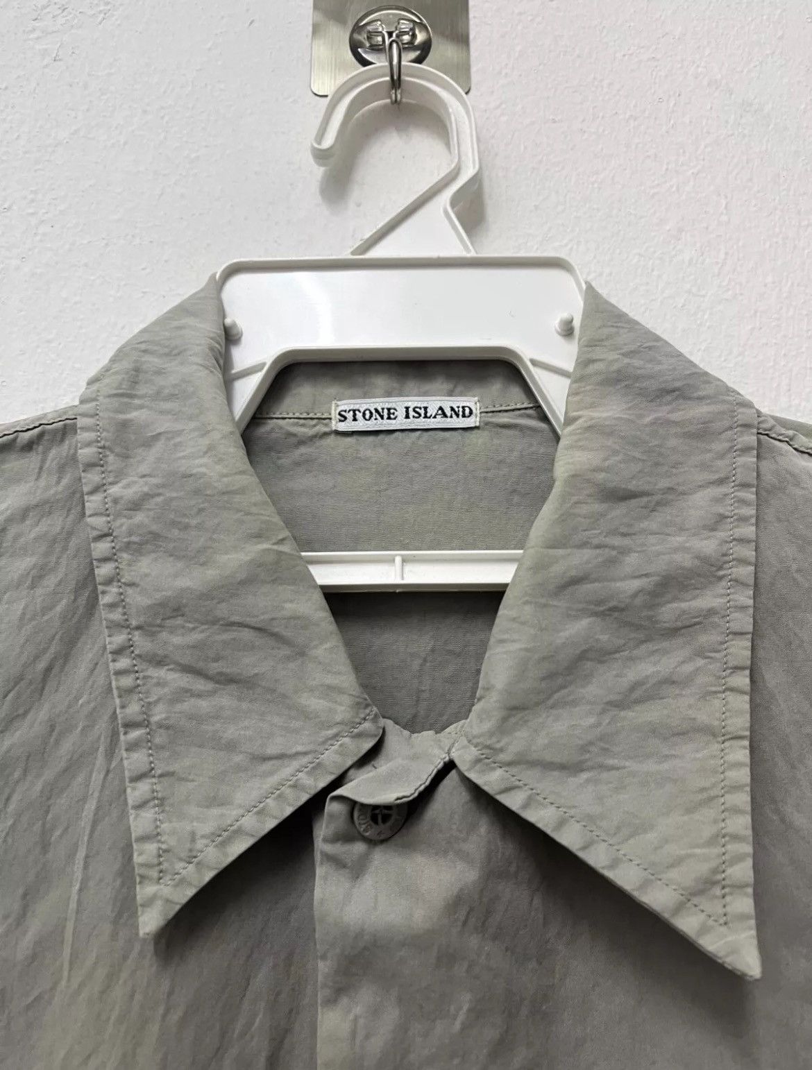Stone Island Stone Island Vintage Matte Grey LS Double Pocket Button Up Size US L / EU 52-54 / 3 - 3 Thumbnail