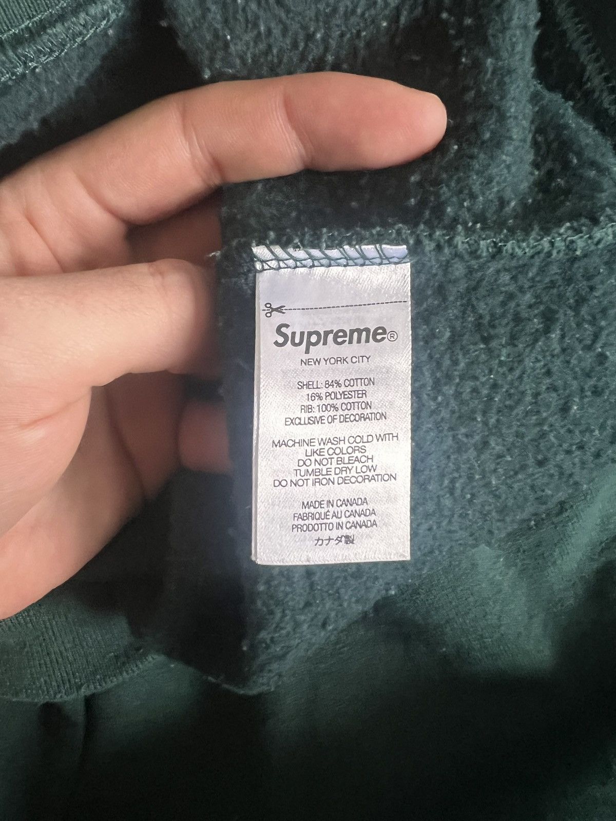 Supreme Supreme Crewneck FW22 Pinegreen Size US M / EU 48-50 / 2 - 10 Thumbnail