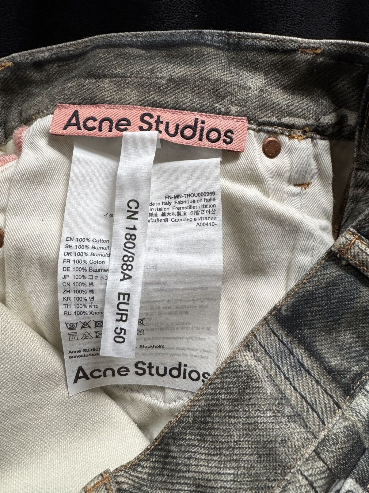 Acne Studios Acne Studios Cool Grey Trompe L’oeil Trousers Size US 34 / EU 50 - 3 Thumbnail