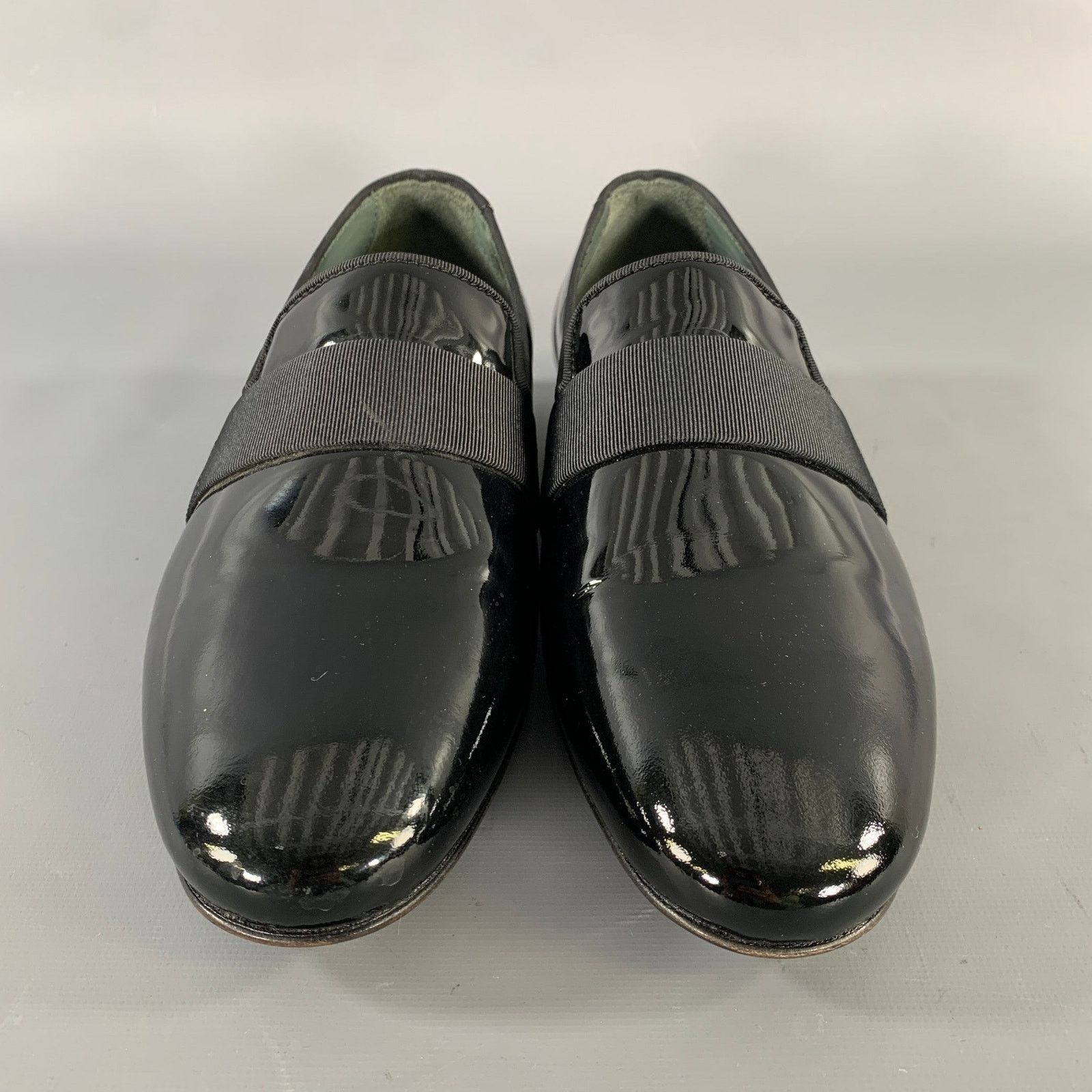 Lanvin LANVIN Size 6 Black Patent Leather Slip On Loafers Size US 6 / EU 39 - 4 Thumbnail