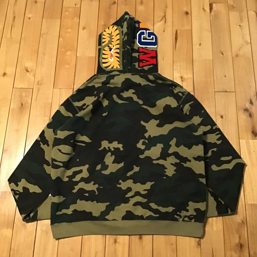 Bape × Nigo BAPE Shark full zip hoodie woodland camo a bathing ape NIGO Size US XL / EU 56 / 4 - 2 Thumbnail