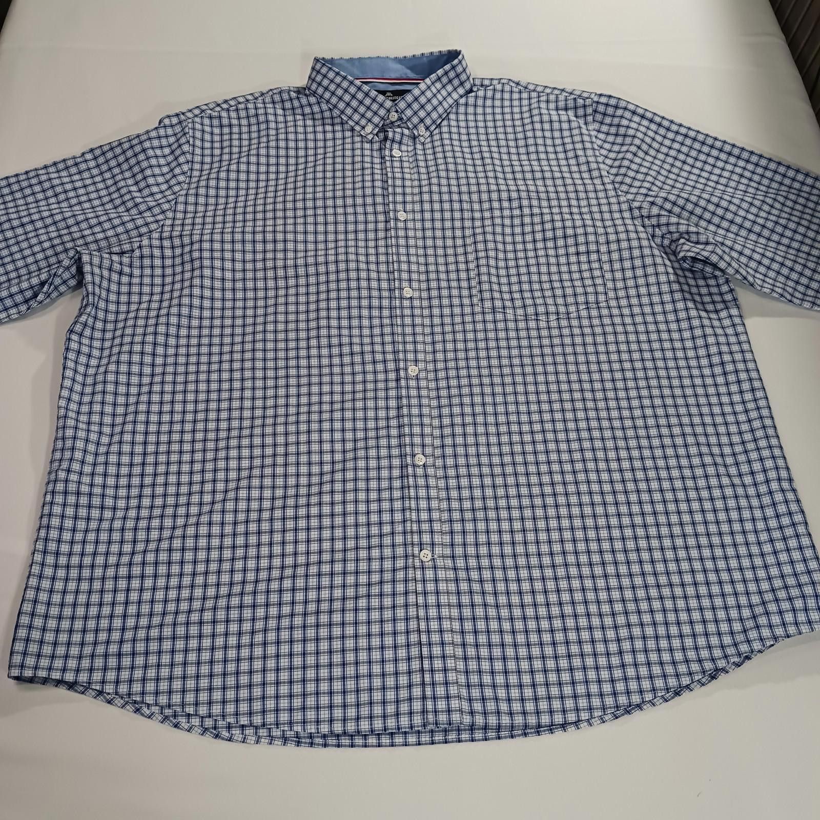 Other Classic Collection Regular Fit Men's Blue & White Shirt 3XL Size US XXL / EU 58 / 5 - 9 Thumbnail