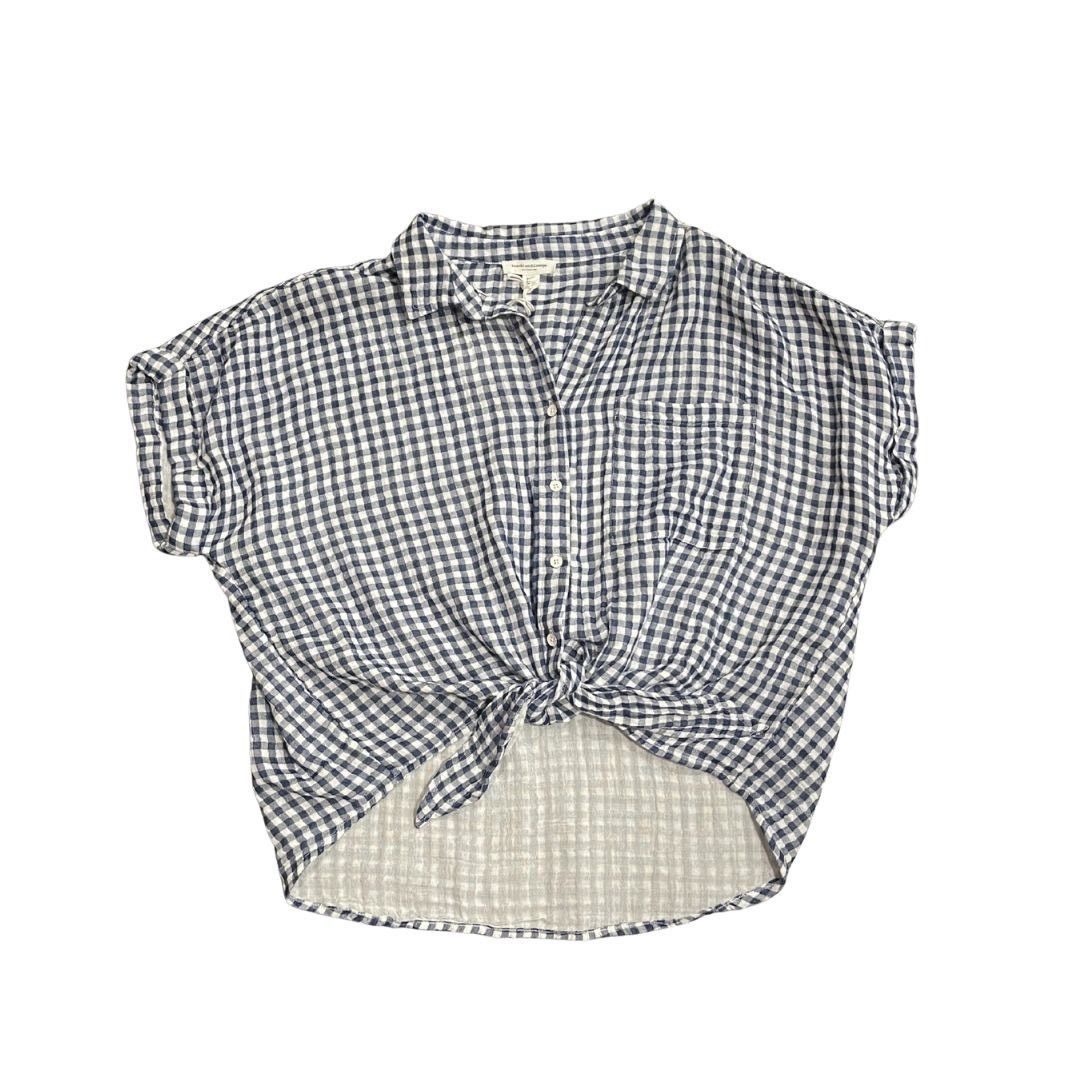 Other Beachlunchlounge Rosie navy white gingham shirt Tie front Size XL / US 12-14 / IT 48-50 - 2 Thumbnail