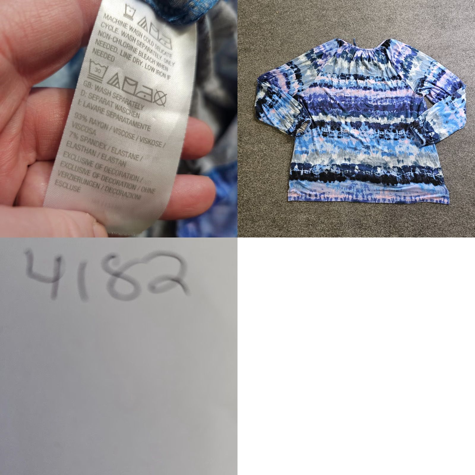 Vintage Belle Kim Gravel Top Women XL Blue Purple Striped Round Neck 3/4 Sleeve Casual ShirtWomen XL Purple Striped Round Neck 3/4 Sleeve Belle Kim Gravel Top Size XL / US 12-14 / IT 48-50 - 8 Thumbnail