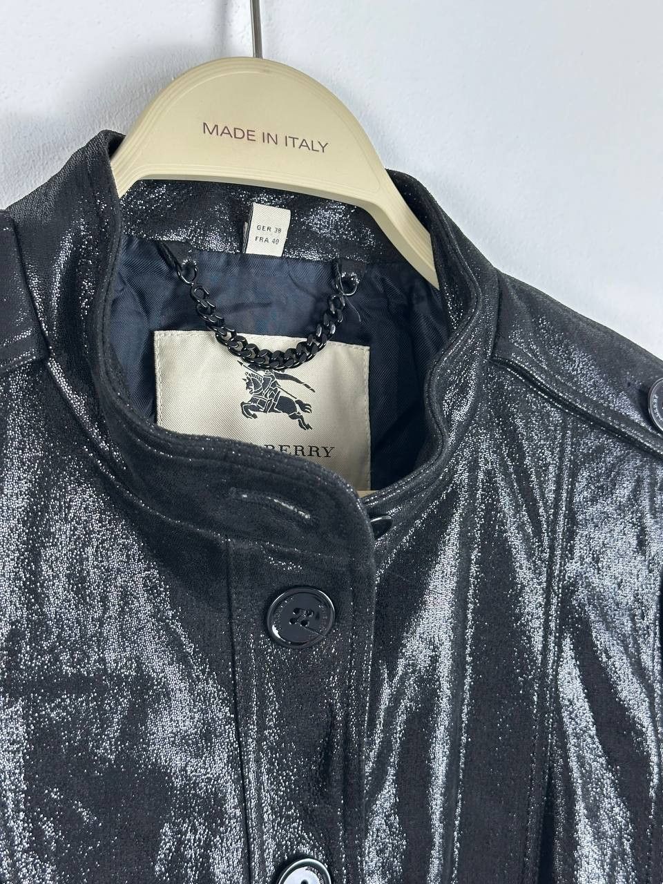 Burberry Rare Burberry Goat Skin Shine Leather Jacket Size M / US 6-8 / IT 42-44 - 6 Thumbnail
