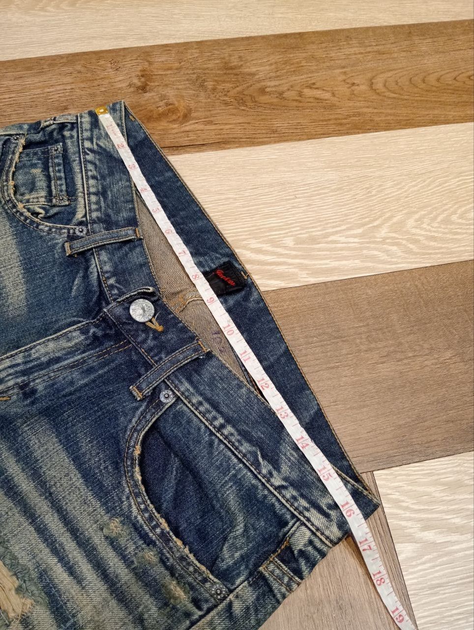 JACKROSE JACKROSE JAPAN BLUE DISTRESSED DENIM PANTS Size US 33 - 12 Thumbnail