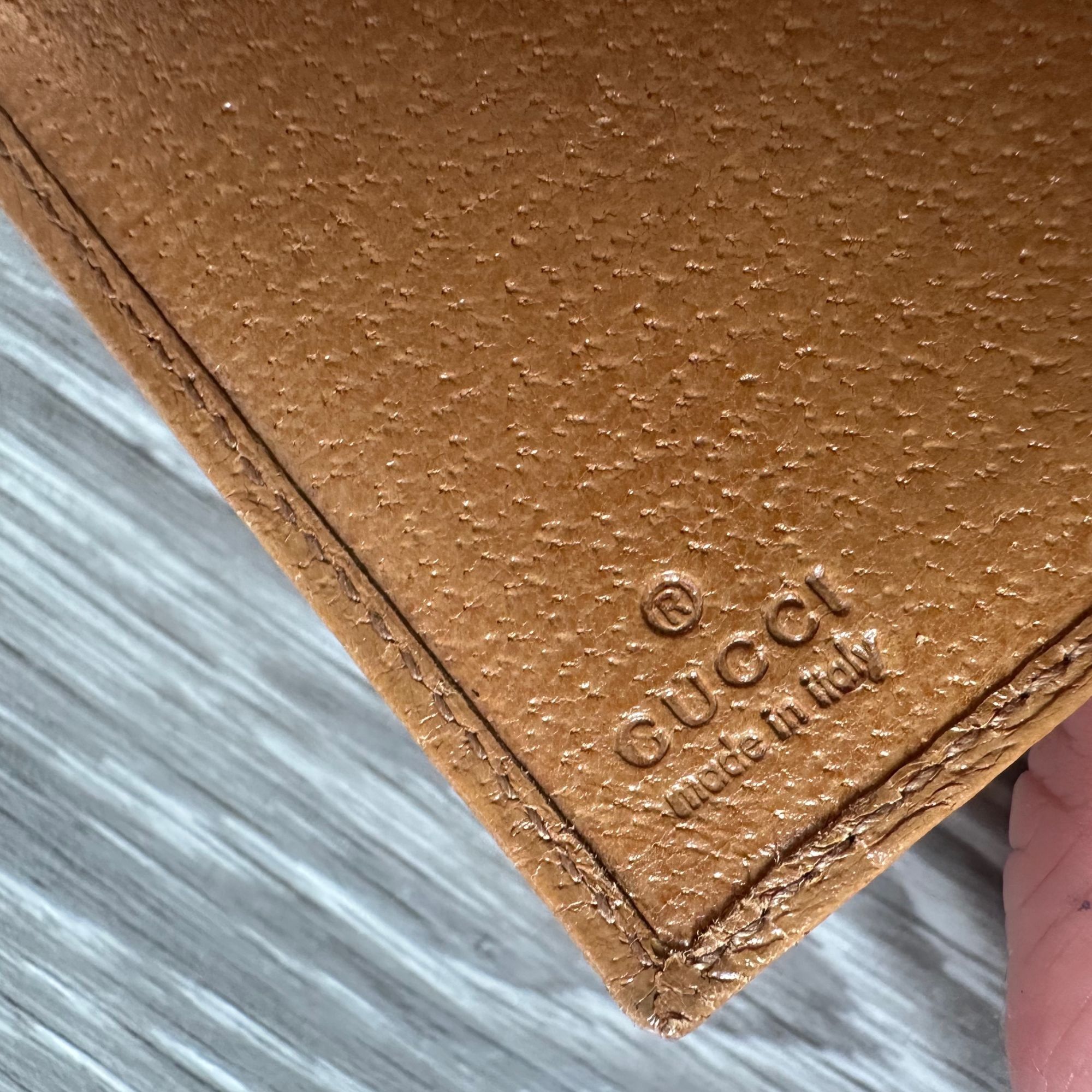 Gucci Gucci Pink GG Canvas & Leather Short Bifold Wallet w Coin P Size ONE SIZE - 11 Thumbnail