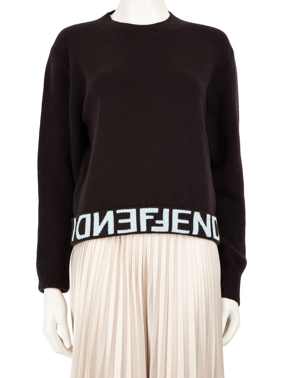 FW23 Dark Brown Wool Knit Sweater