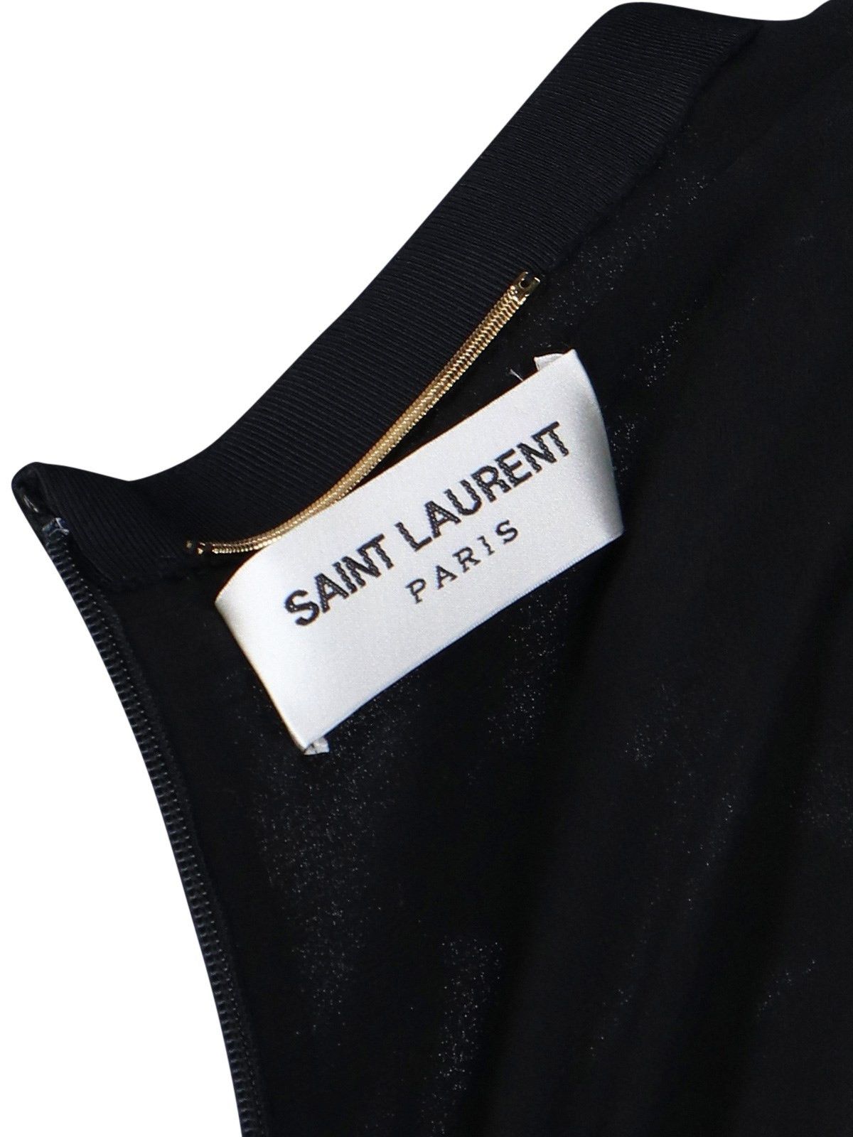 Saint Laurent Paris o1s1wg111024 Long Backless Dress in Crepe Viscose in Black Size 28" / US 6 / IT 42 - 5 Thumbnail