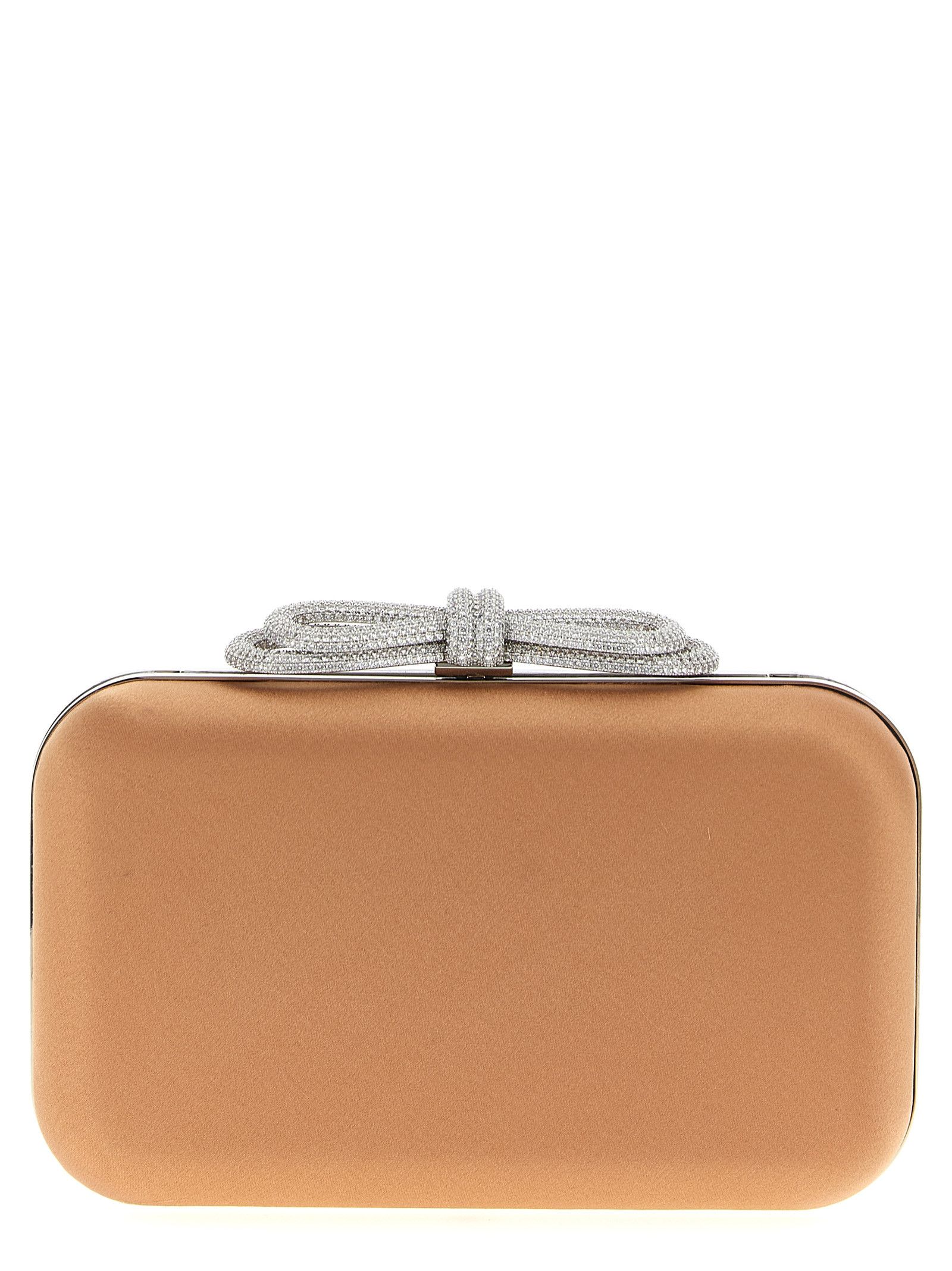 MACH & MACH 'Double Bow Satin' clutch Size ONE SIZE - 1 Thumbnail