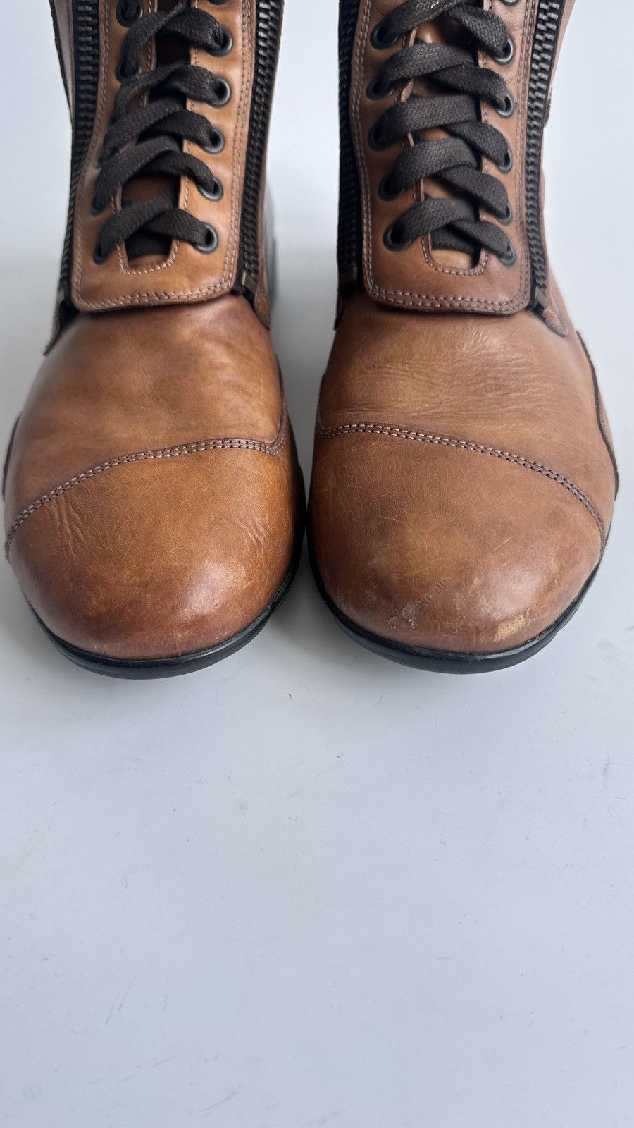 Aeronautica Militare Aeronautica Militare Leather Pilot Boots Meras Zip Italy 42 Size US 9 / EU 42 - 6 Thumbnail