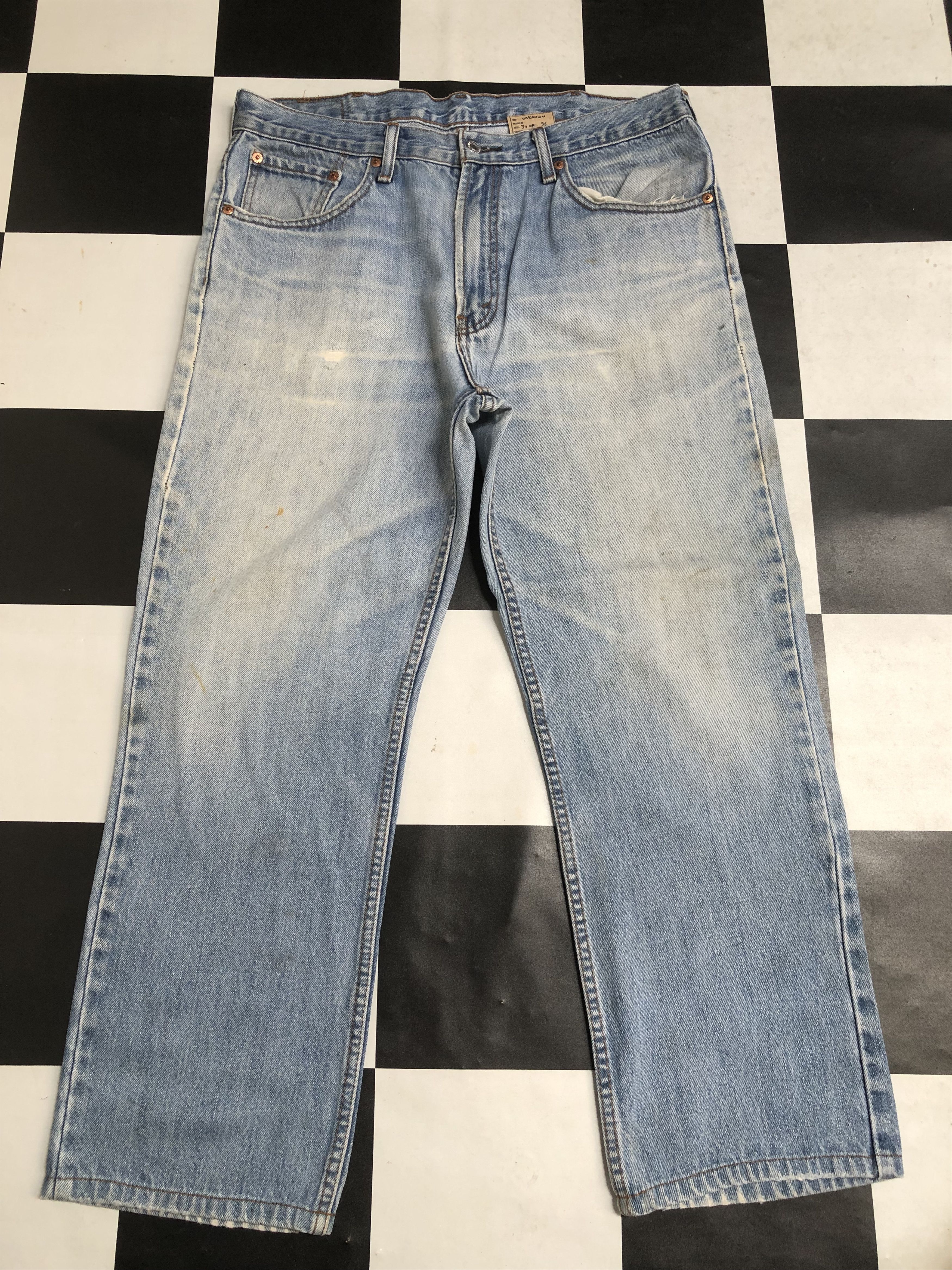 Levi's Vintage Levis 516 Distressed Jeans - L300 Size US 34 / EU 50 - 1 Thumbnail
