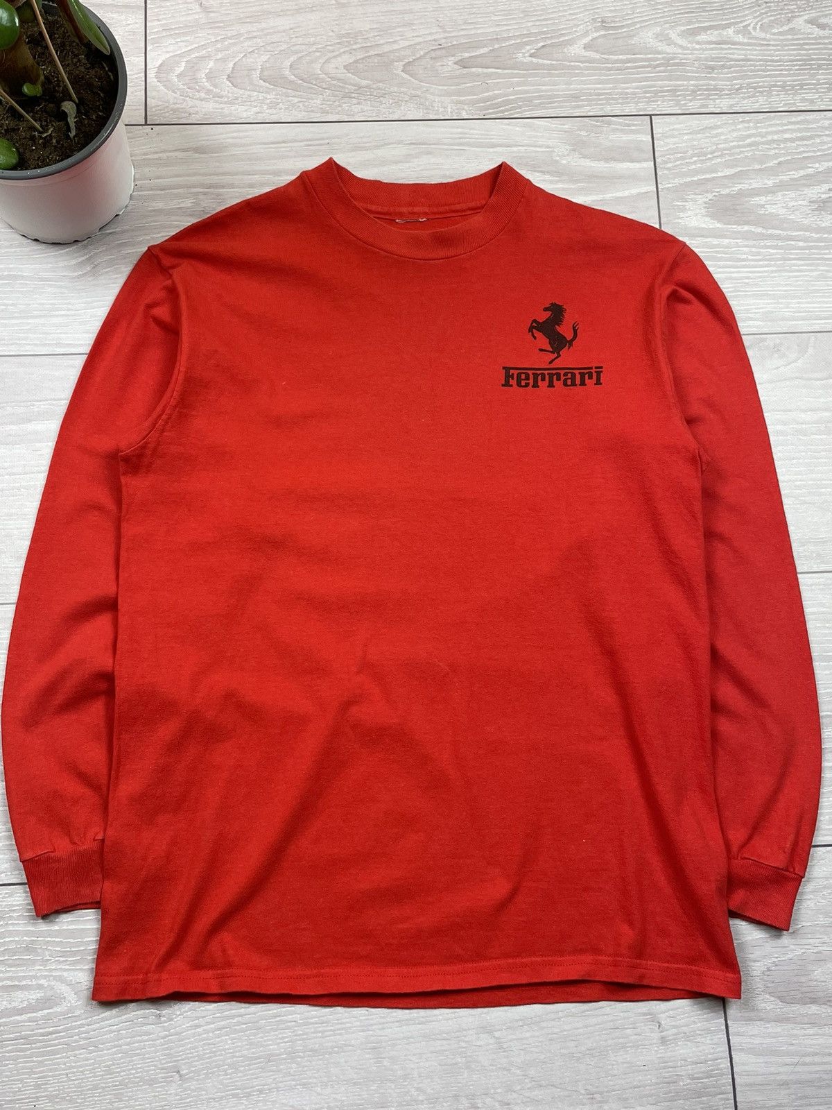 Ferrari × Vintage Vintage Ferrari Of Houston Long Sleeve Size US M / EU 48-50 / 2 - 6 Thumbnail