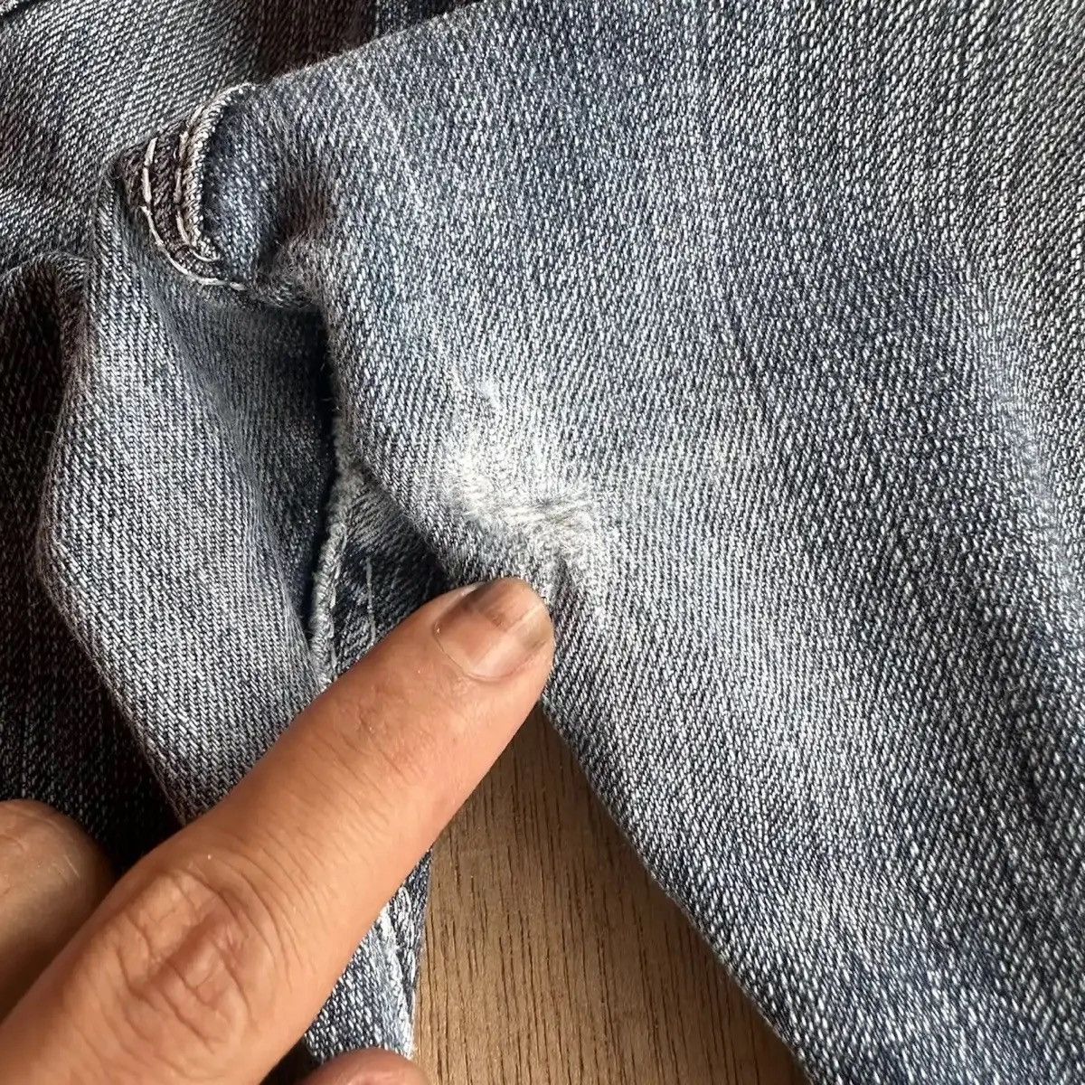 Japanese Brand FLARE/BOOTCUT💥VINTAGE ORIRIN JEANS BIG STITCH DENIM PANTS Size US 31 - 19 Thumbnail