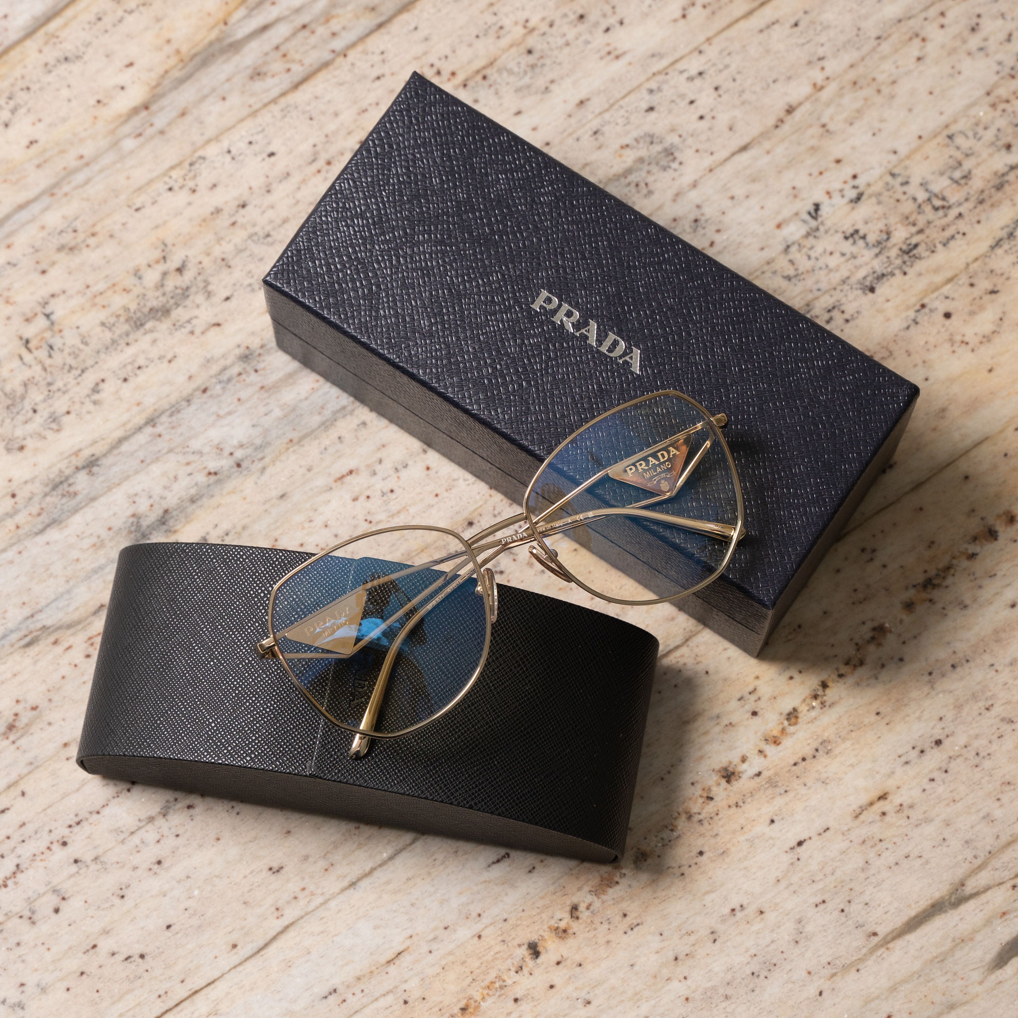 Prada PRADA 0PR 57YS ZVN08N Sunglasses GOLD Size ONE SIZE - 1 Thumbnail