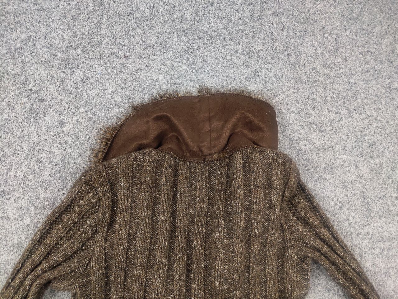 If Six Was Nine Zone Bleue vintage Y2K Brown Knit Sweater ruffle sleeves LGB Size M / US 6-8 / IT 42-44 - 11 Thumbnail