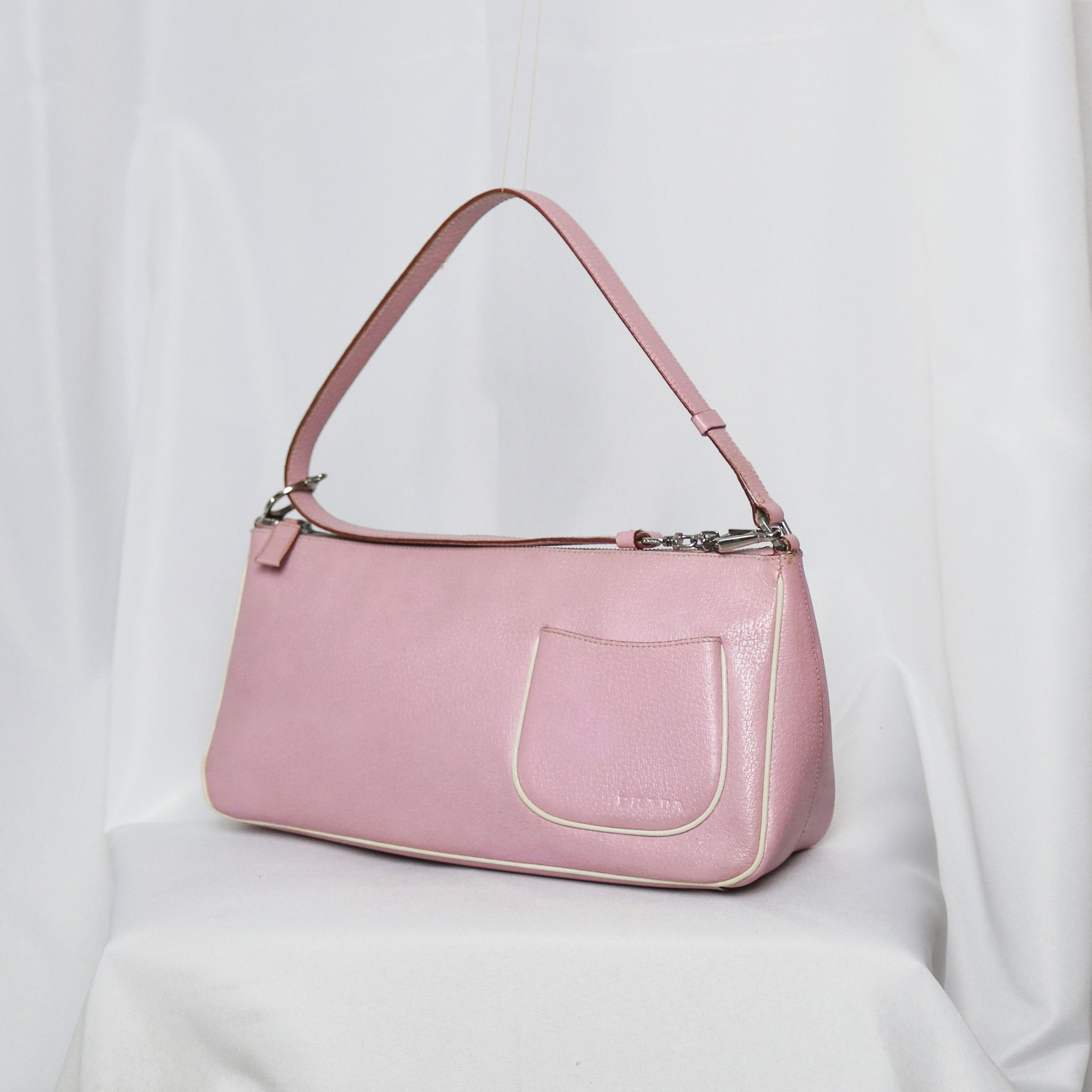 Prada Rare Prada 2001 Petalo Cinghiale leather shoulder bag Size ONE SIZE - 3 Thumbnail