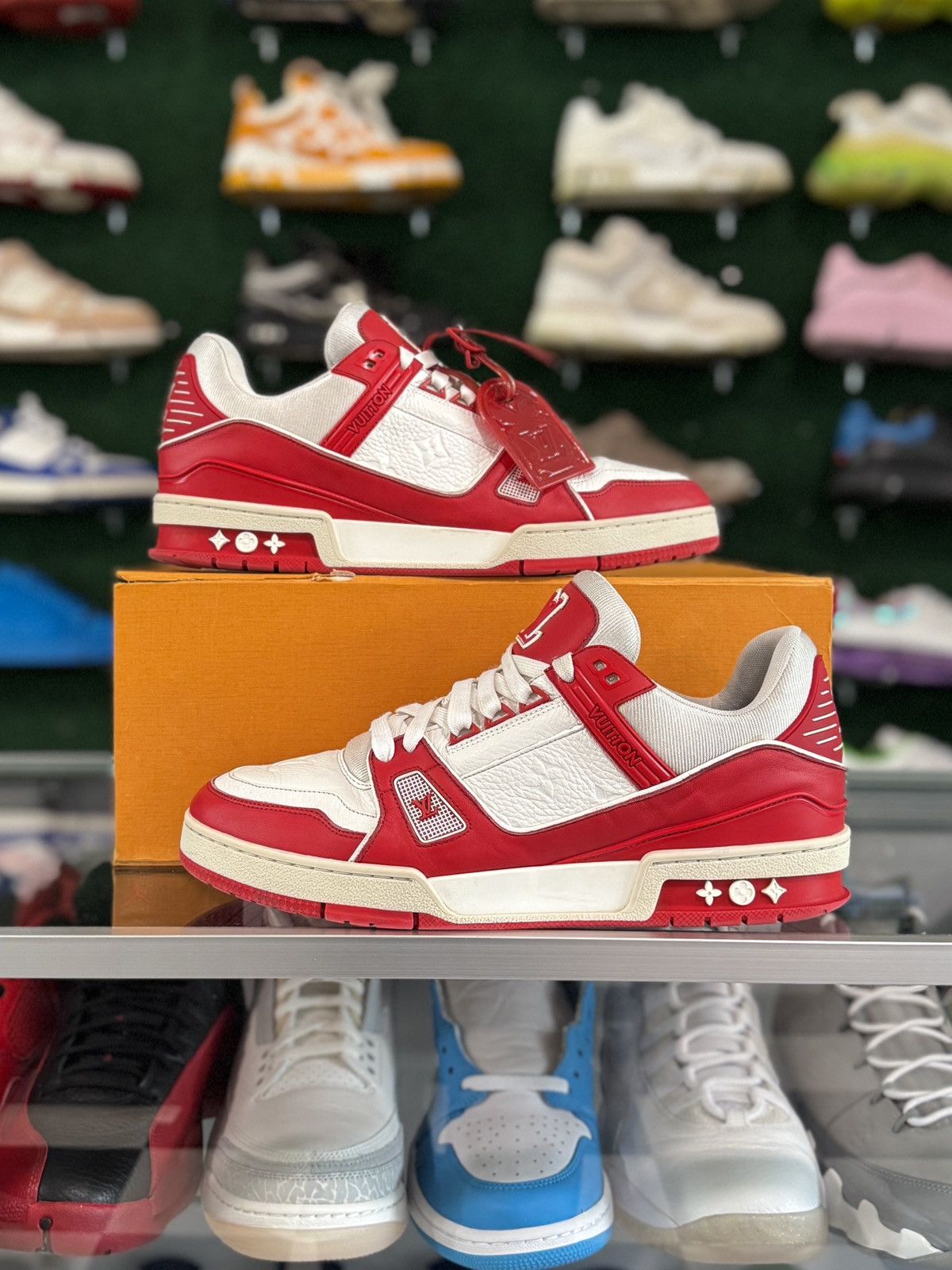 Louis Vuitton Louis Vuitton Trainer White Red ‘Product Red’ Size US 9.5 / EU 42-43 - 2 Thumbnail