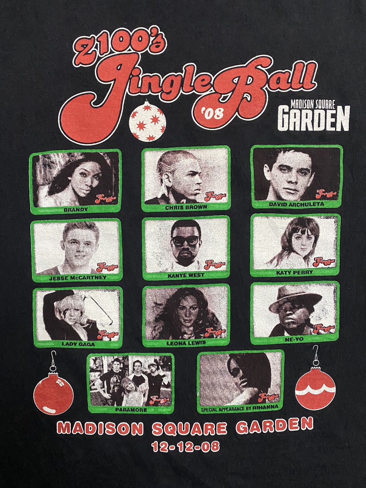 Band Tees Vintage Jingle Ball 2008 Kanye West Chris Brown T-Shirt Size US M / EU 48-50 / 2 - 2 Thumbnail