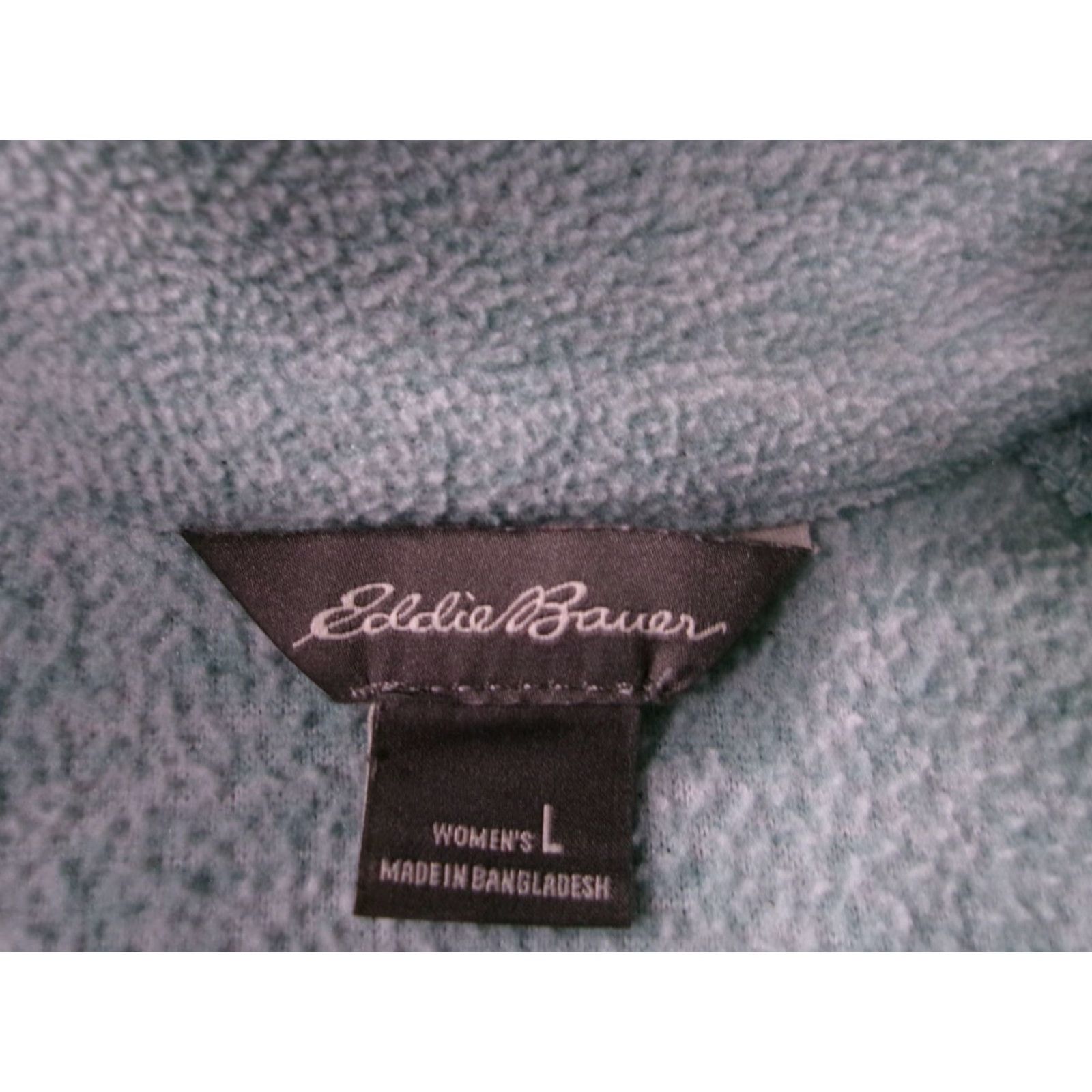 Eddie Bauer Eddie Bauer Fleece Pullover Womens L Quarter Zip Mock Neck Cozy Seafoam Green Raglan Sleeves Pullover Sweater Size L / US 10 / IT 46 - 6 Thumbnail