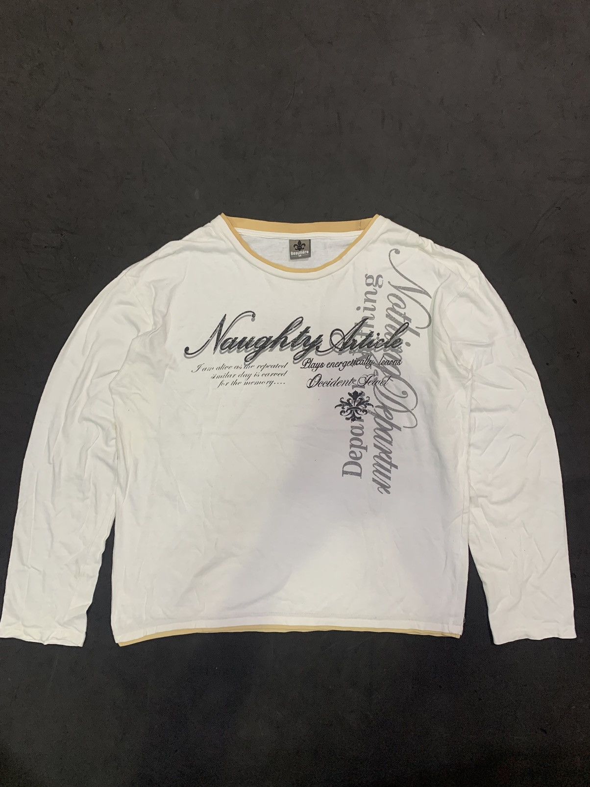 image of If Six Was Nine x Le Grande Bleu L G B Beaumere Japanese Poem Arcived Styled in White (Size Large)