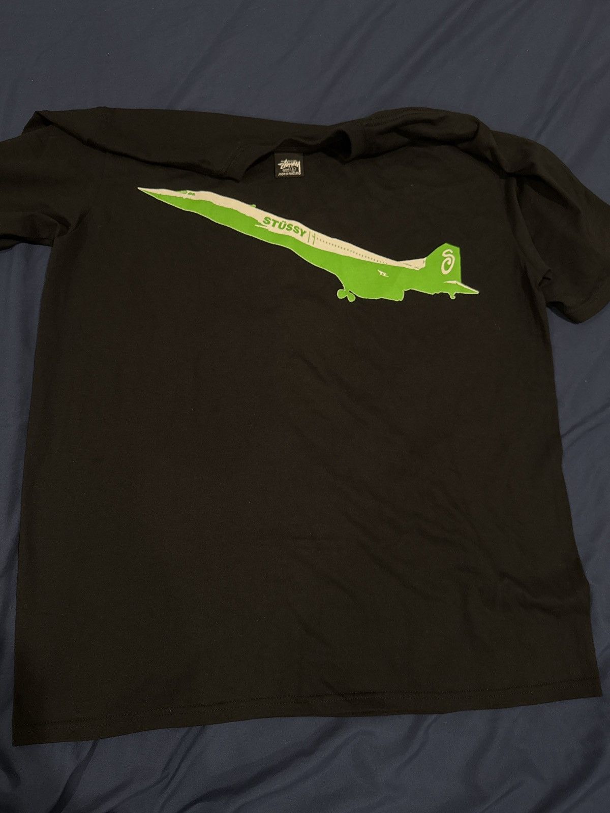 Stussy Stussy Green Jet Tee (L) Size US L / EU 52-54 / 3 - 6 Thumbnail