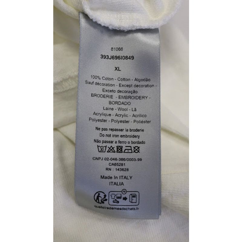 DENIM TEARS × Dior o1rshd1 Q:2 / M. C&S Top Waist T-Shirt Tee in Ivory Size US XL / EU 56 / 4 - 11 Thumbnail