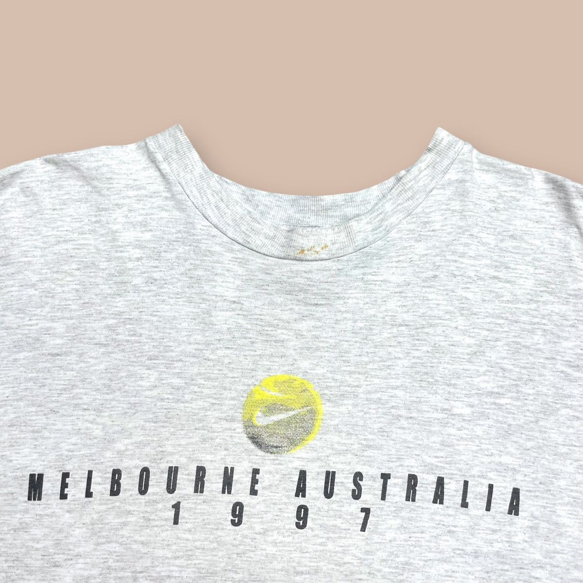 Nike Vintage 90s Nike Andre Agassi "Melbourne Australia 1997" Tee Size US M / EU 48-50 / 2 - 4 Thumbnail