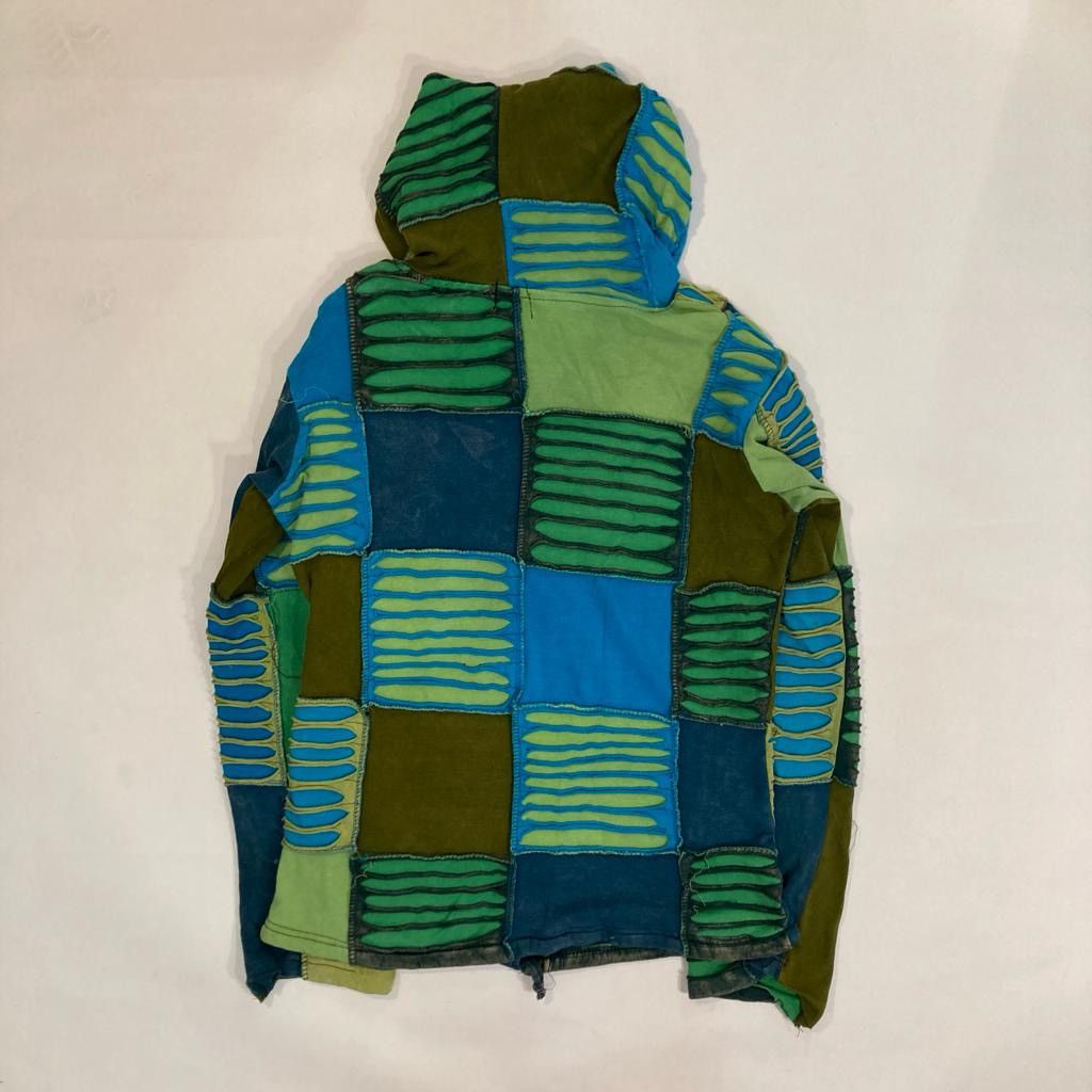Vintage Vintage Multicolour Patch Work Hoodie Retro 90s colour block Size M / US 6-8 / IT 42-44 - 5 Thumbnail
