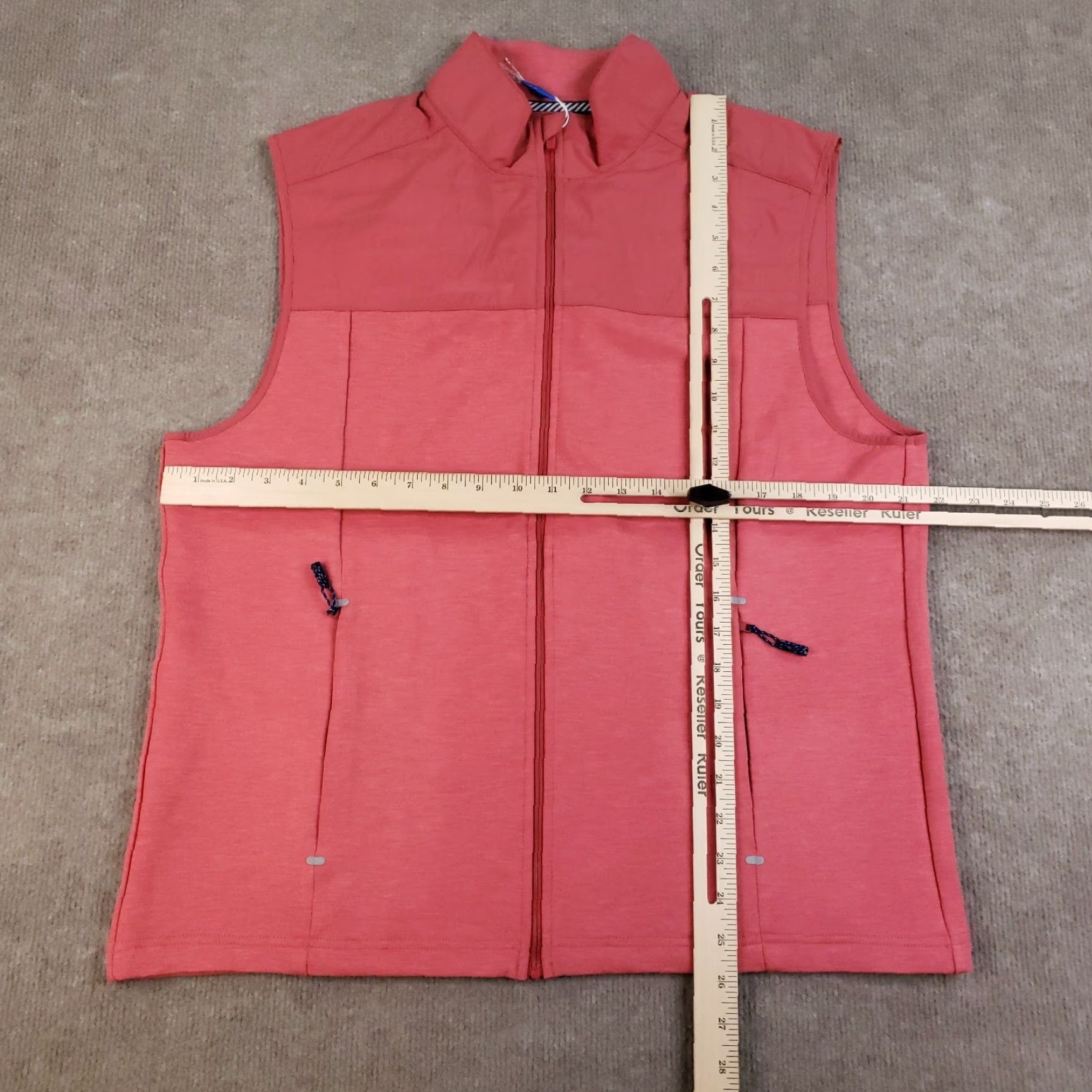 Southern Tide Southern Tide Vest Mens Medium Pink Full Zip Sleeveless Outdoor Hiking Jacket Z Size US M / EU 48-50 / 2 - 2 Thumbnail