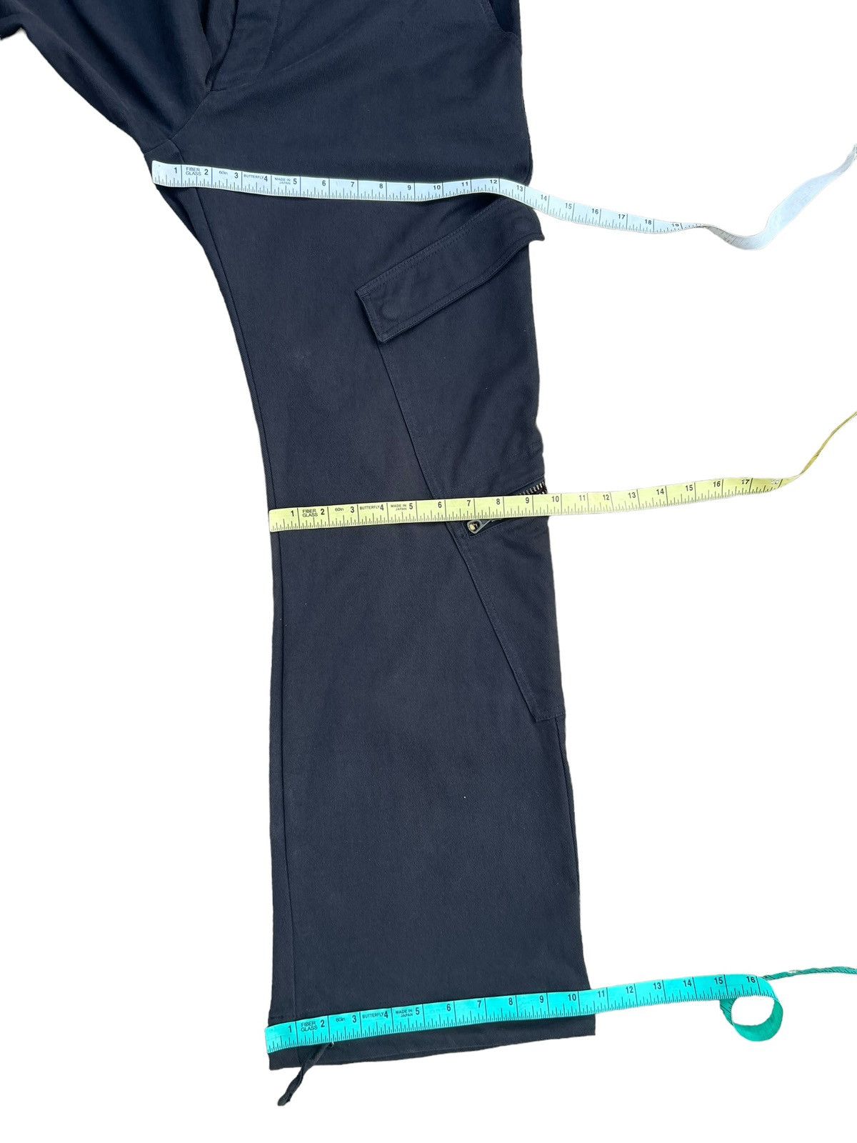 Vintage Vintage MASSIMO REBECCHI Sun Fade Flare Cargo Trouser Pant Size US 36 / EU 52 - 4 Thumbnail