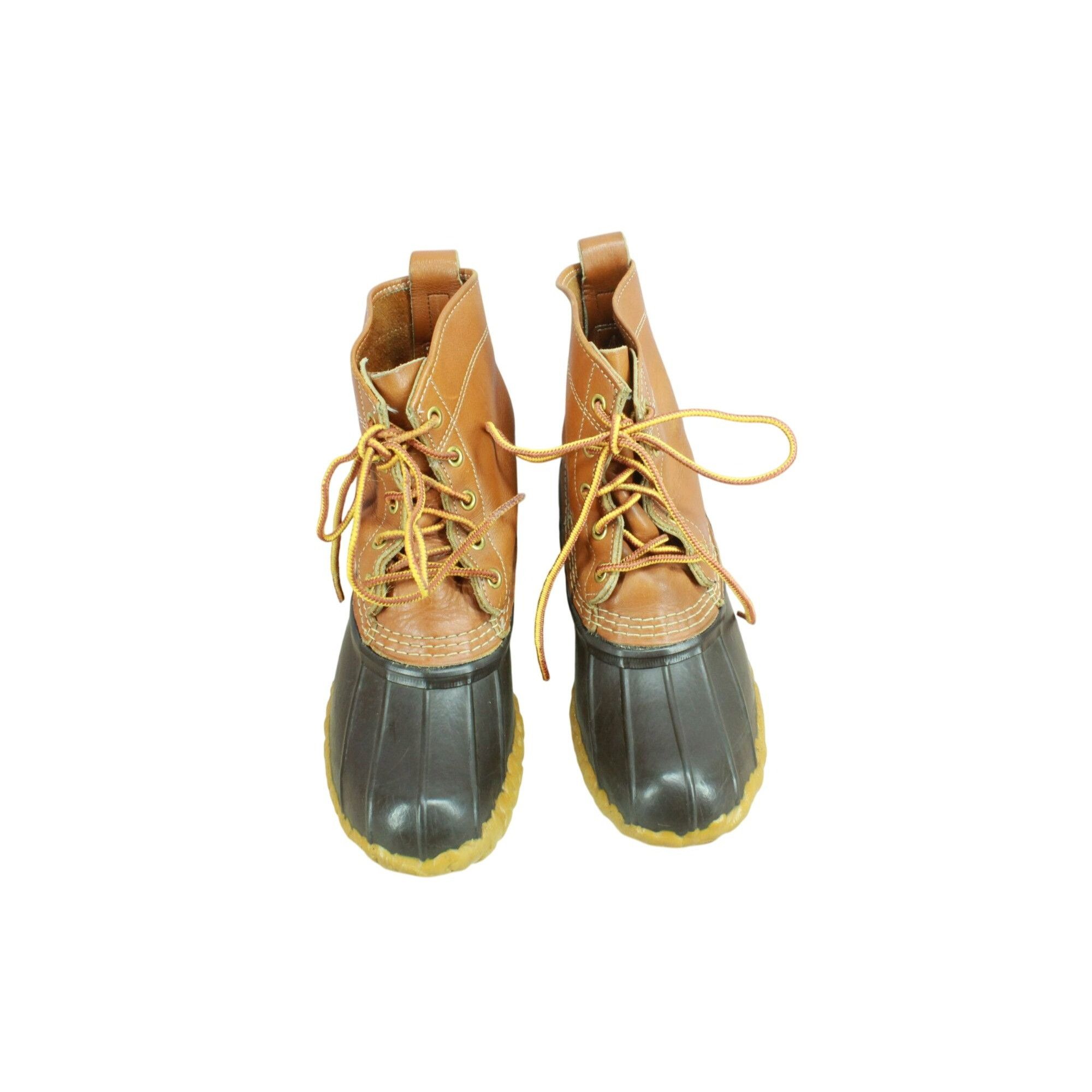 Leather Vintage LL Bean Women's Leather Insulated Ankle Duck Boots Size US 6 / IT 36 - 5 Thumbnail
