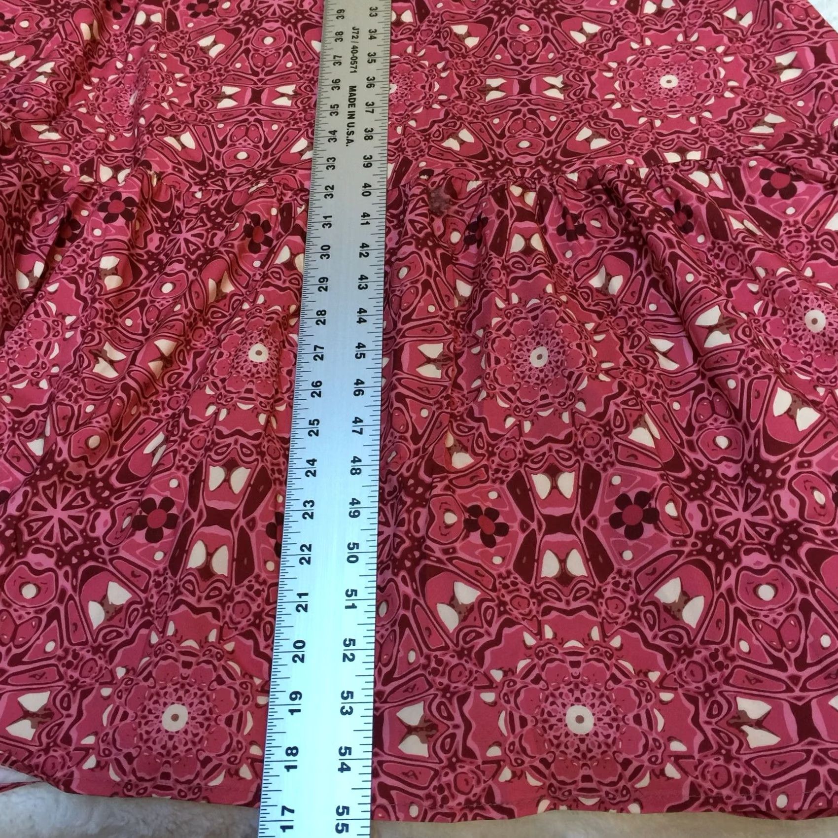 Pinko Misslook Women Pink Floral 3/4 Sleeve Ruffle Hem Long Maxi Dress Small Side Slit Size S / US 4 / IT 40 - 7 Thumbnail